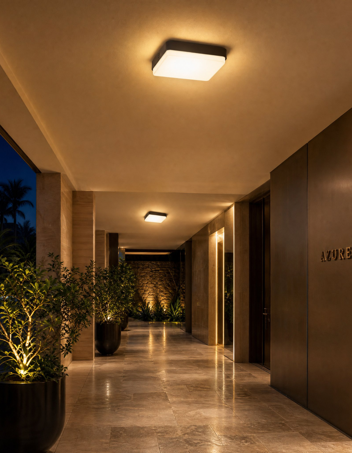 HeliosX 35W Canopy Light - Bronze#Finish_Bronze
