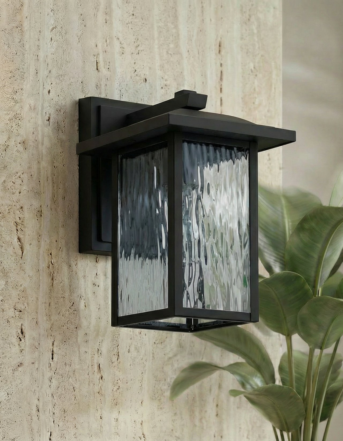 LUMOS 1-Light 16" Lantern - Black#Finish_Black