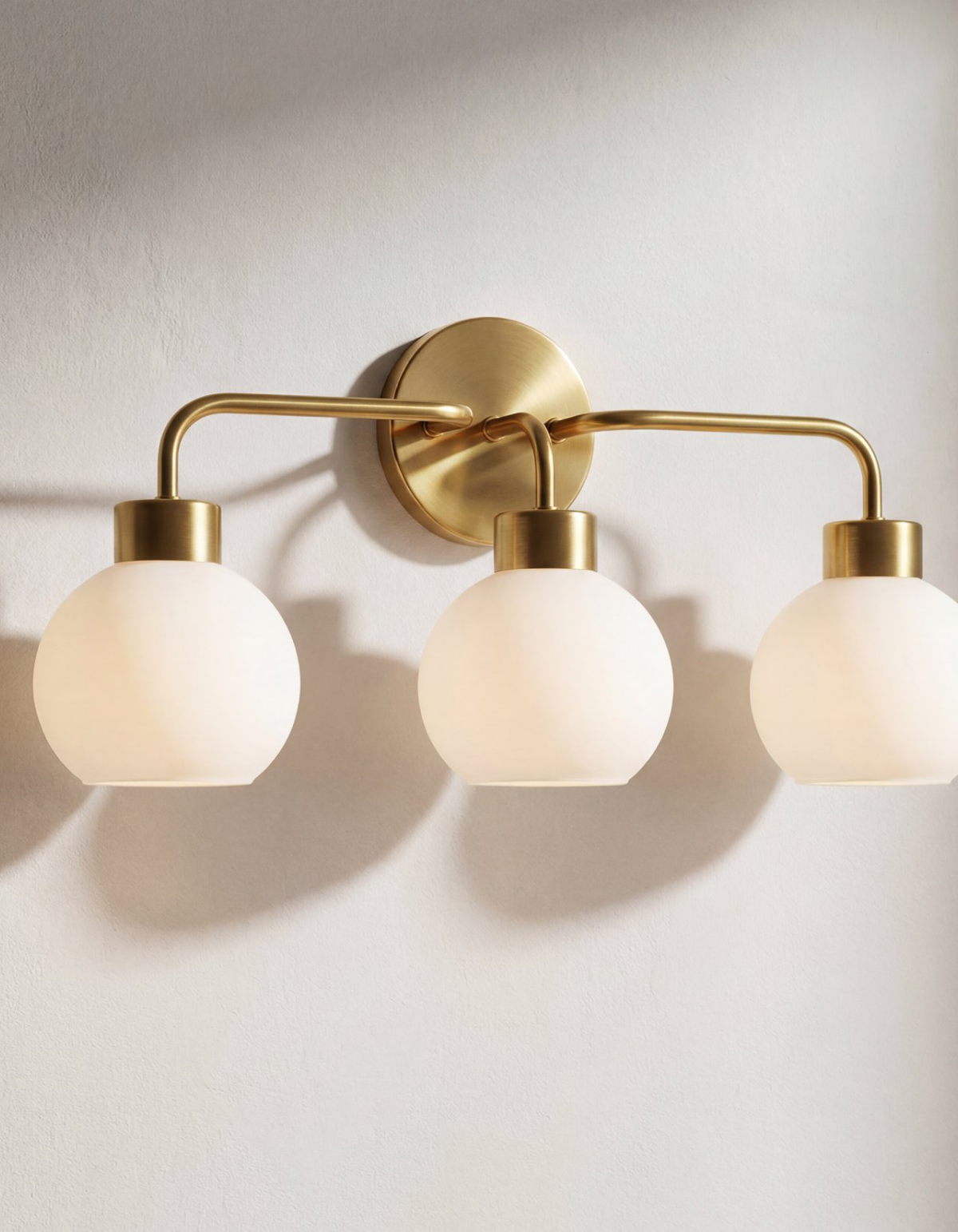 Opal 3-Light Vanity - Satin Gold#Finish_Satin Gold