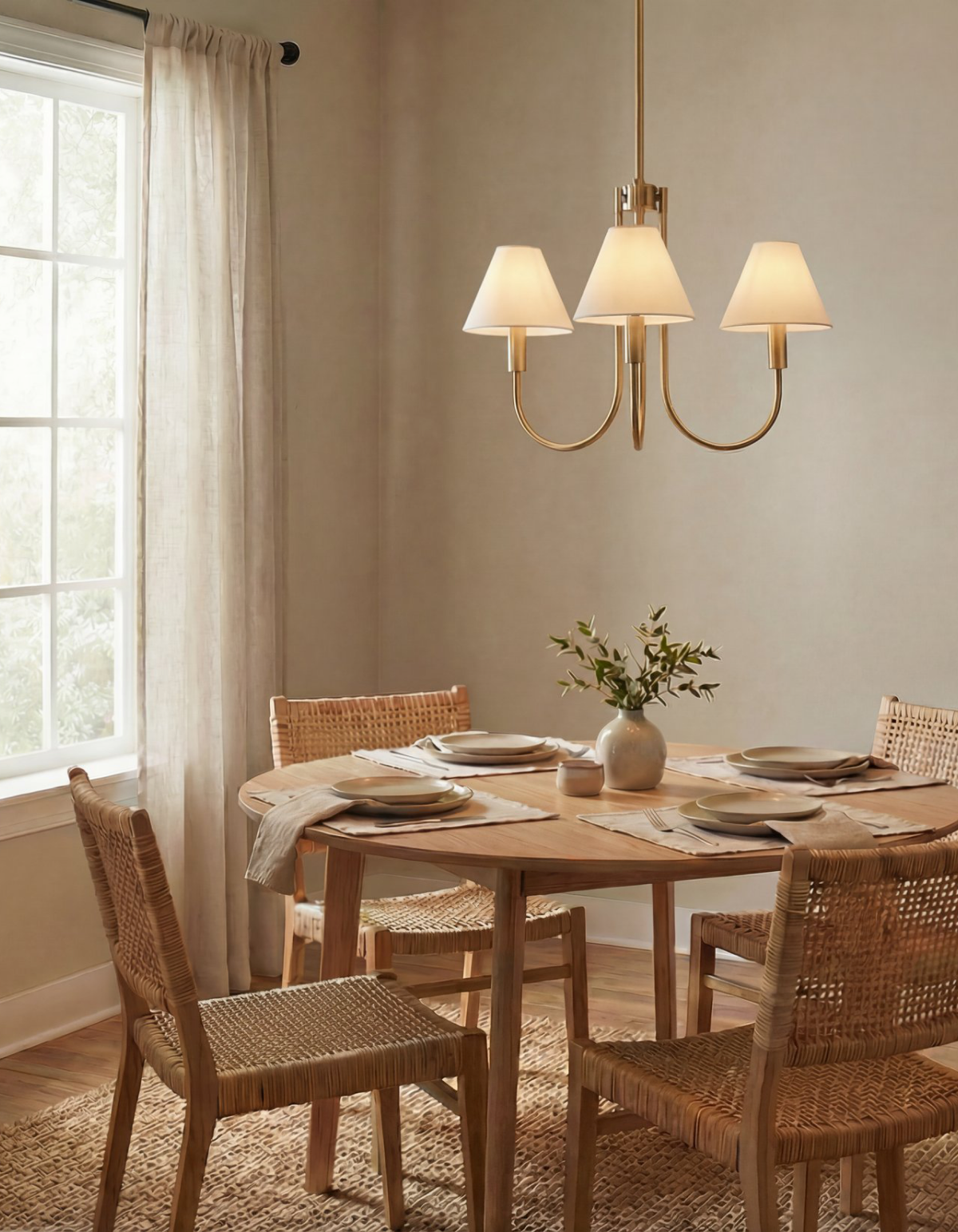 Parlor 3-Light Chandelier - Satin Gold#Finish_Satin Gold