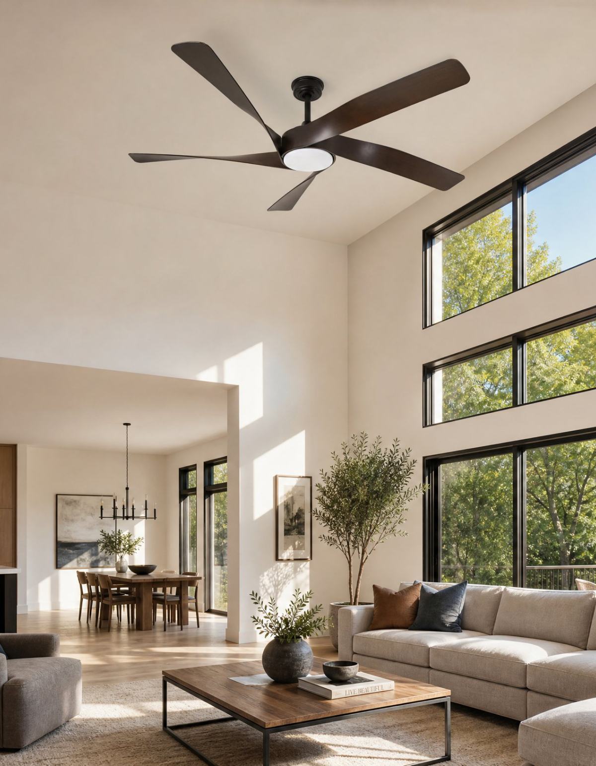 MIGHTY CONDOR 60" Mighty Condor Fan - Matte Black With Dark Brown#Finish_Matte Black With Dark Brown