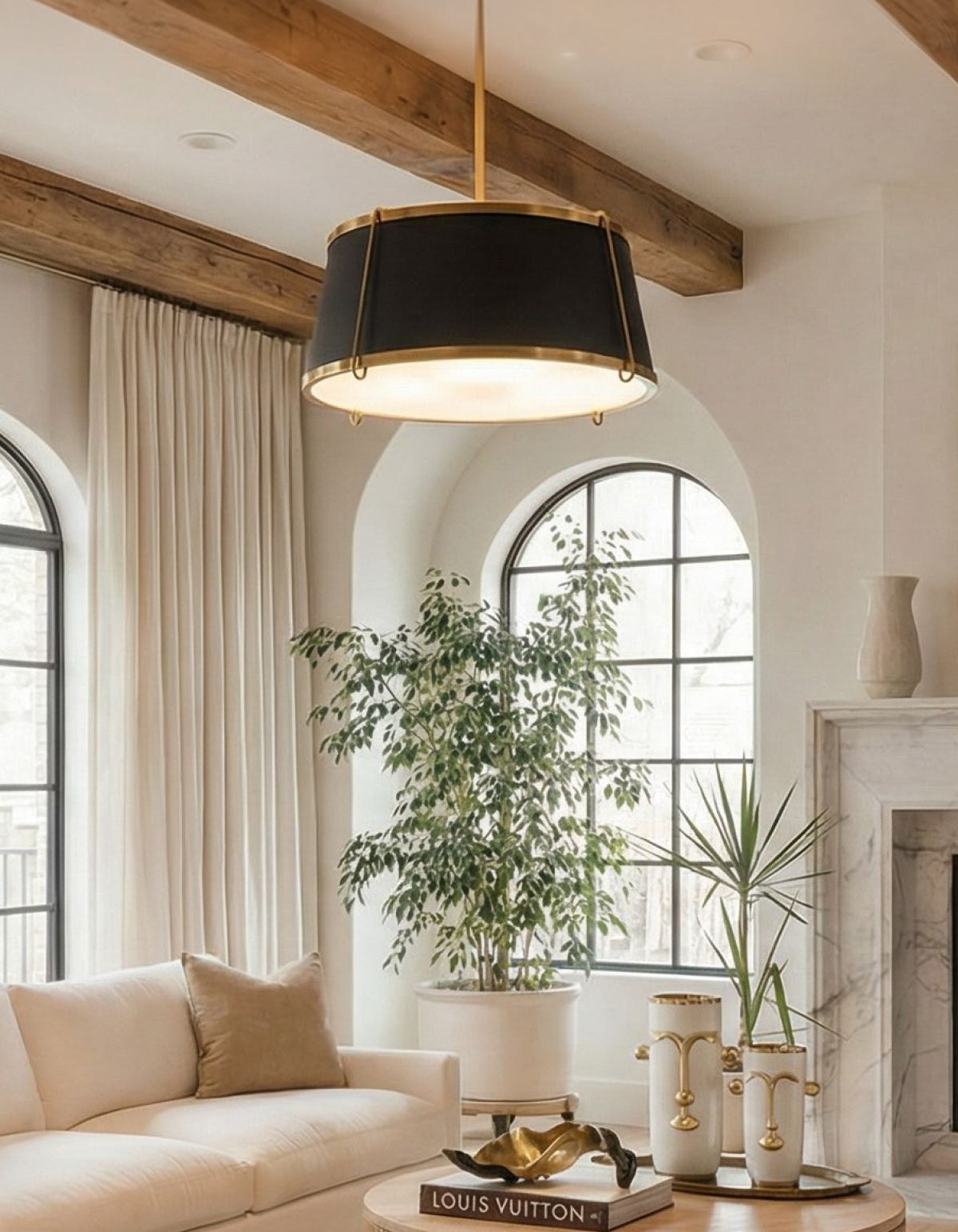 Arden 12-in. Round Drum Pendant (Test)
