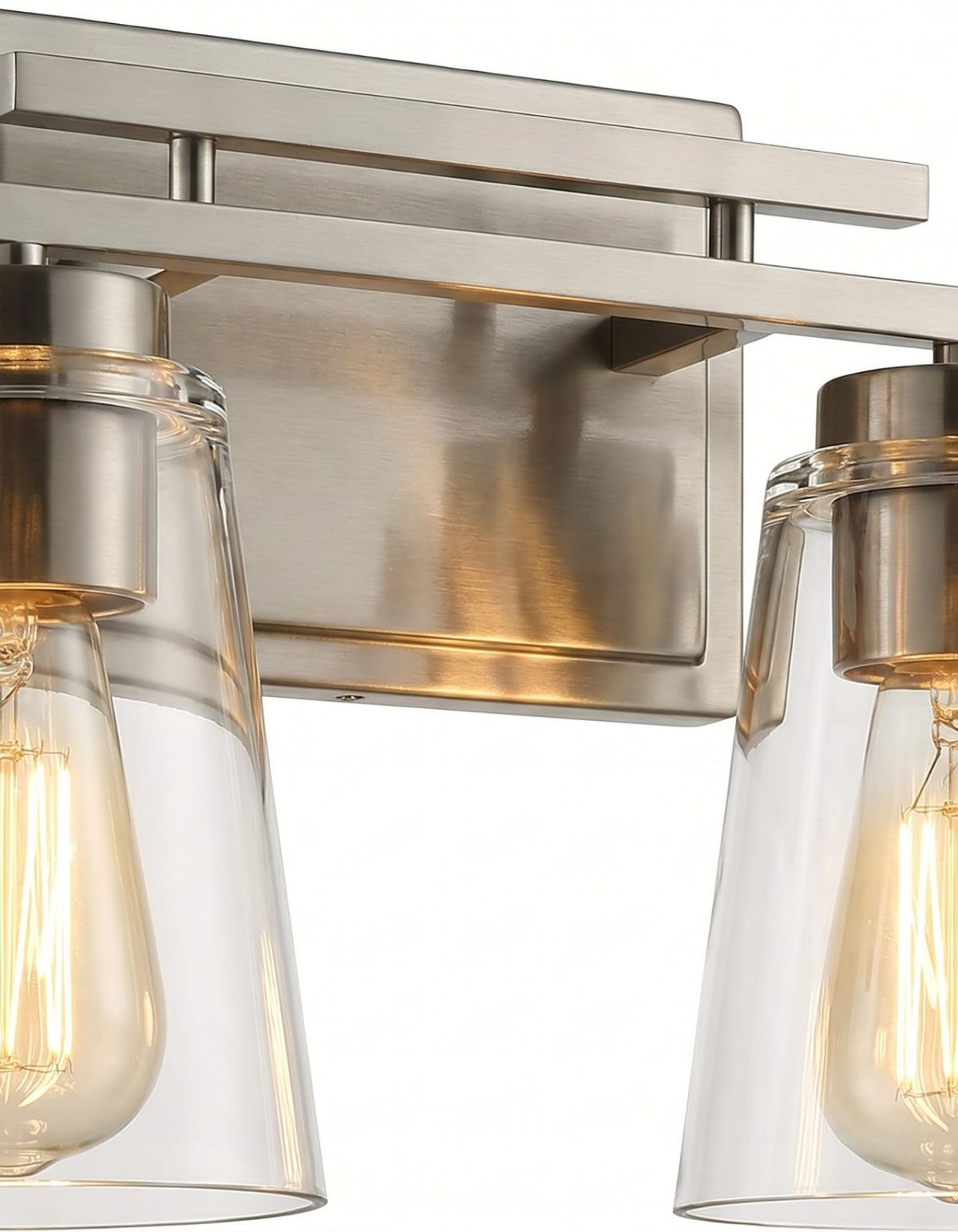 Haily 2-Light Vanity Light - Brushed Nickel#Finish_Brushed Nickel