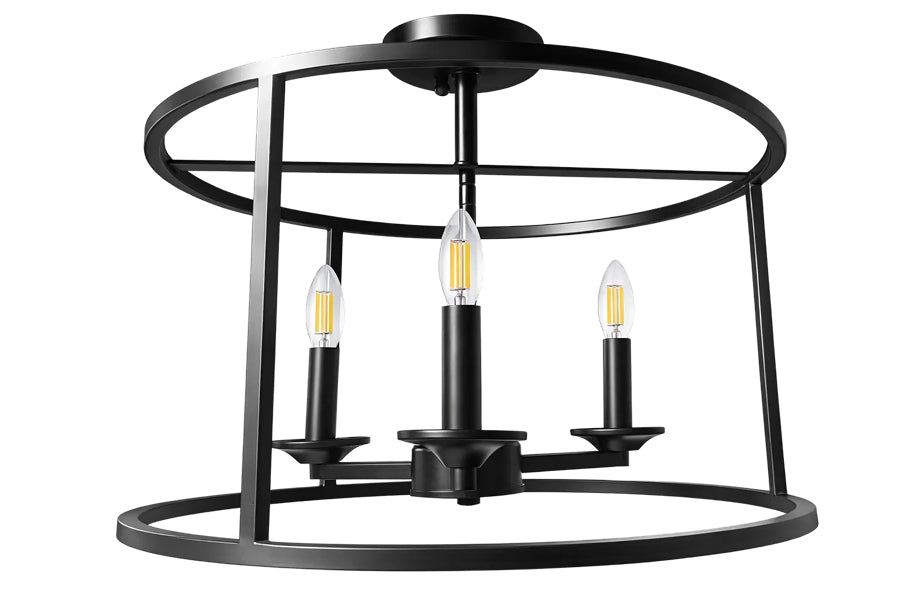 BELVEDERE 3-Light Flush Mount