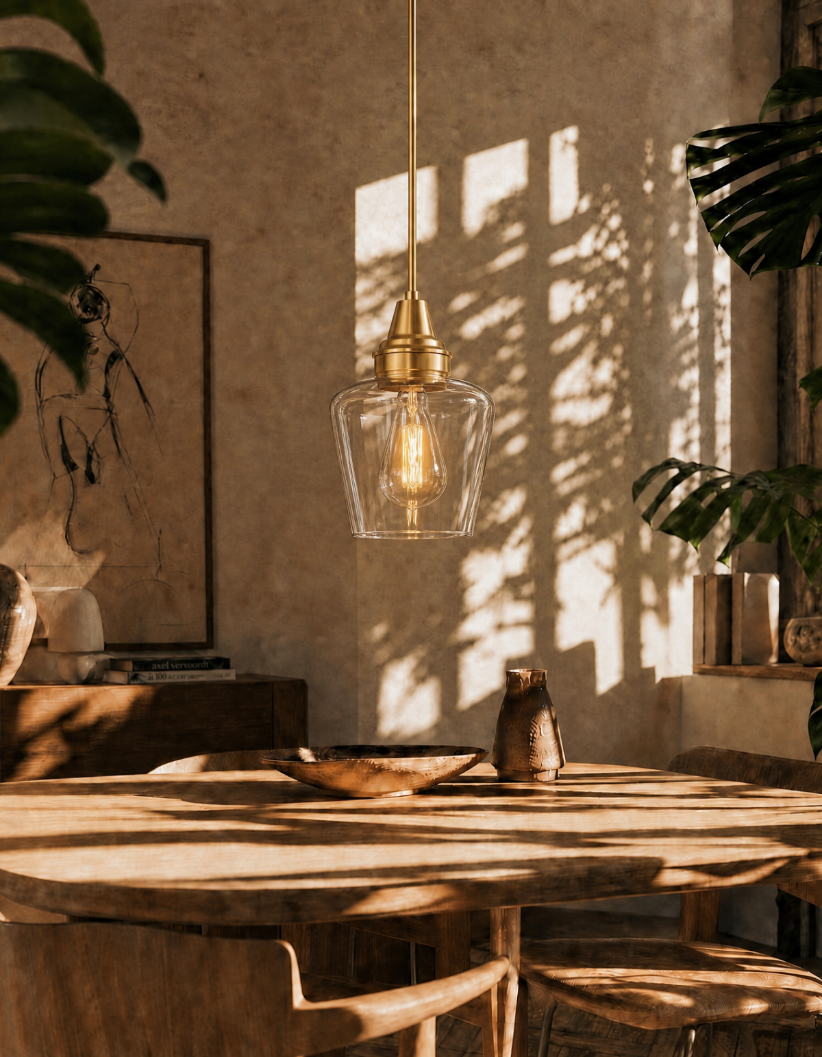 GILA 1-Light Pendant - Satin Gold#Finish_Satin Gold