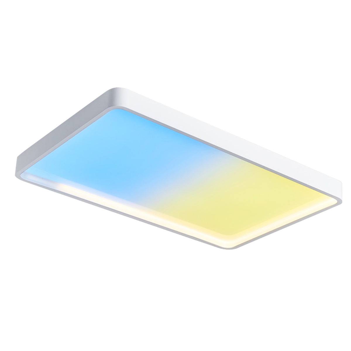CAELUM 36-in. Square Flush Mount, White Finish - White#Finish_White
