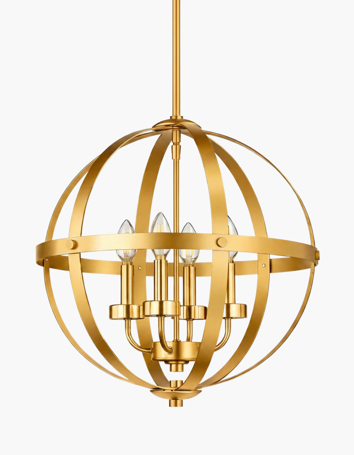 BRICKELL 4-Light 24" Pendant - Satin Gold#Finish_Satin Gold