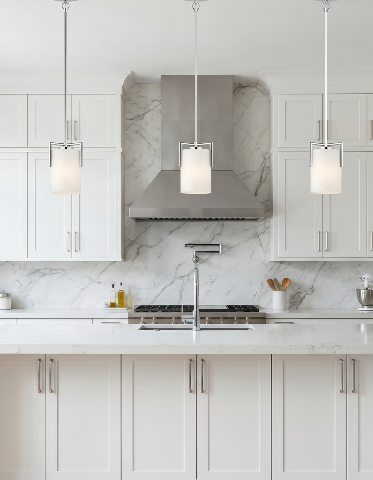 Bella Single Pendant - Chrome#Finish_Chrome