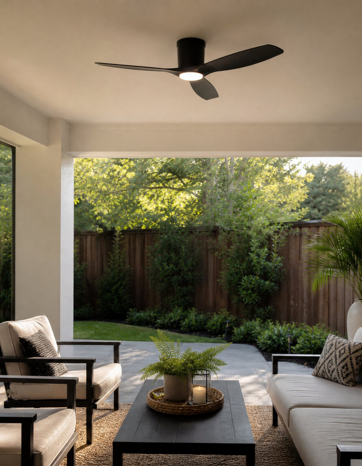 Savannah 52-in. Ceiling Fan - Black#Finish_Black