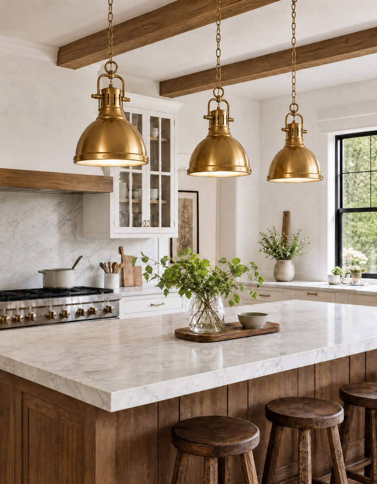 Foundry Single Pendant - Satin Gold#Finish_Satin Gold
