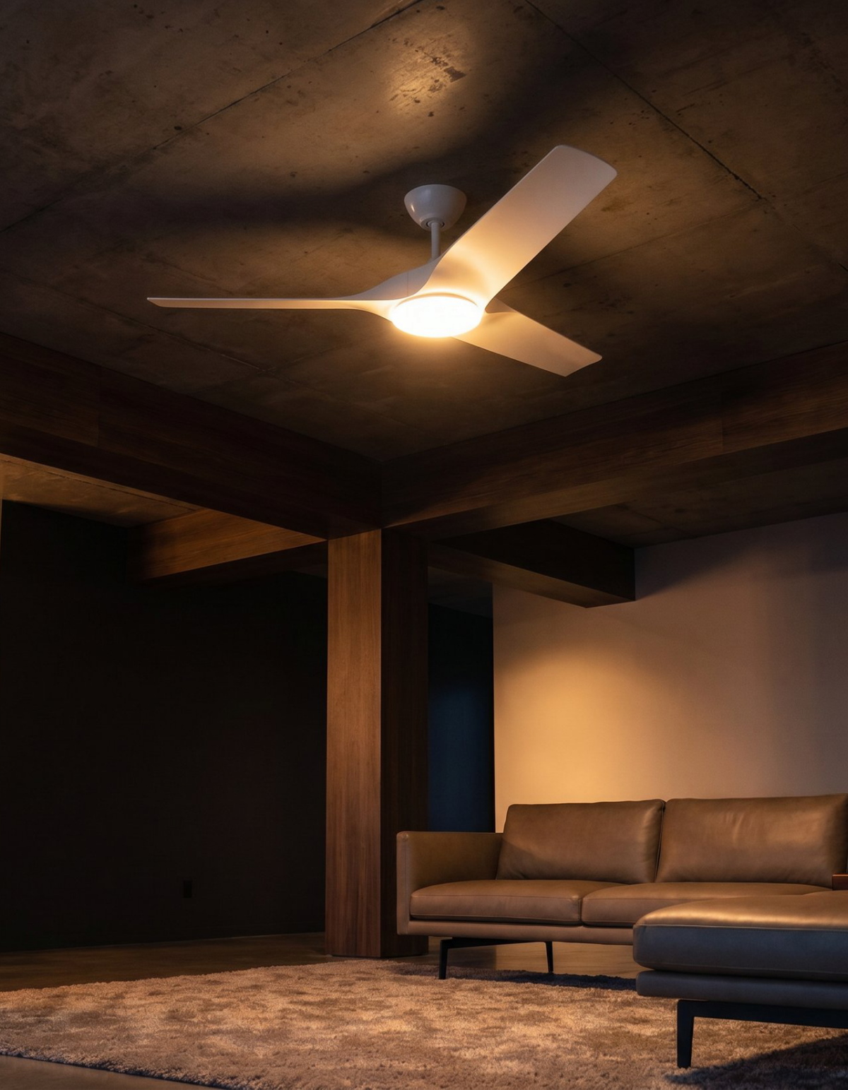 Gossamer 52-in. Ceiling Fan - Matte White#Finish_Matte White