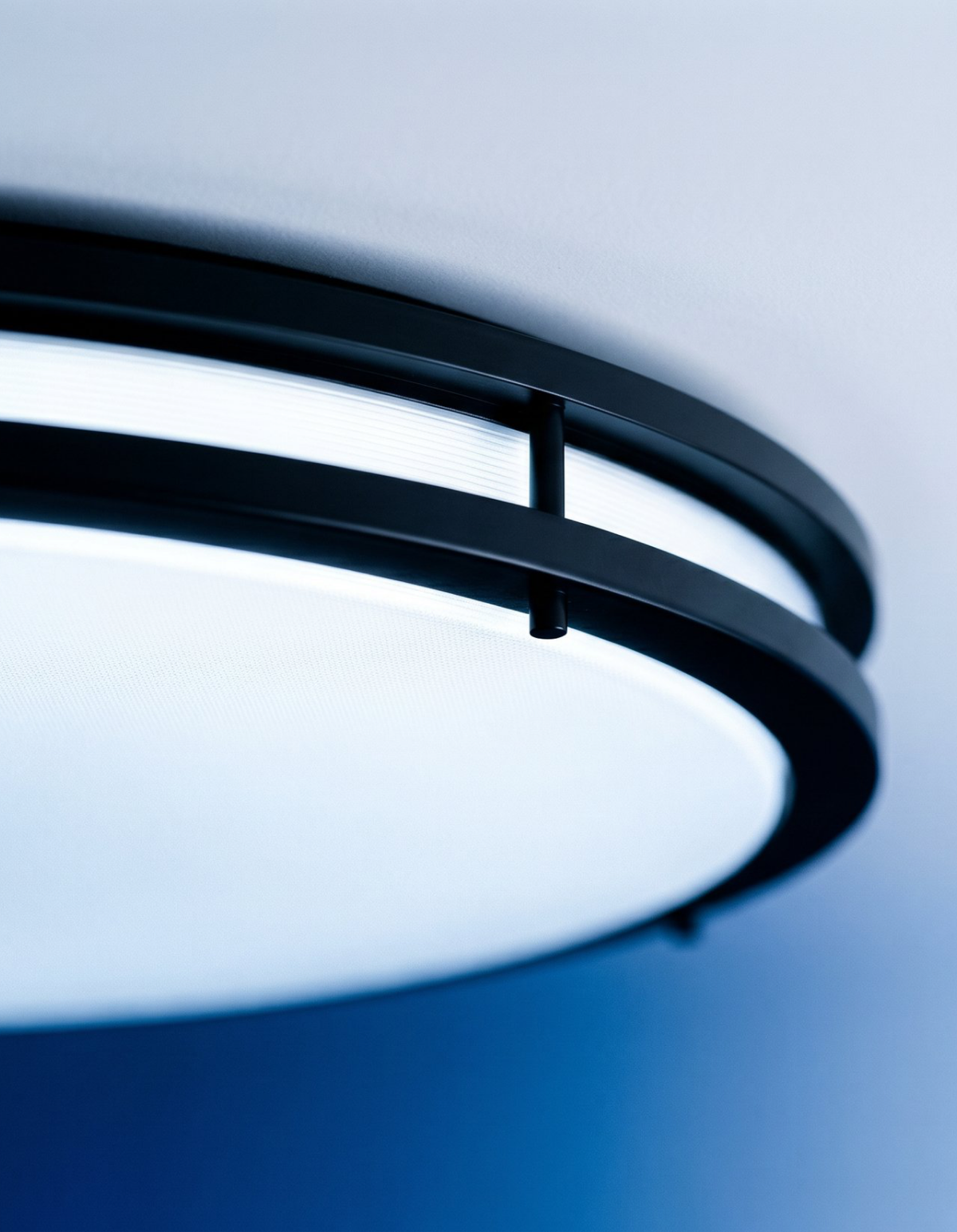 DAWN 24" double ring flush mount - Black#Finish_Black