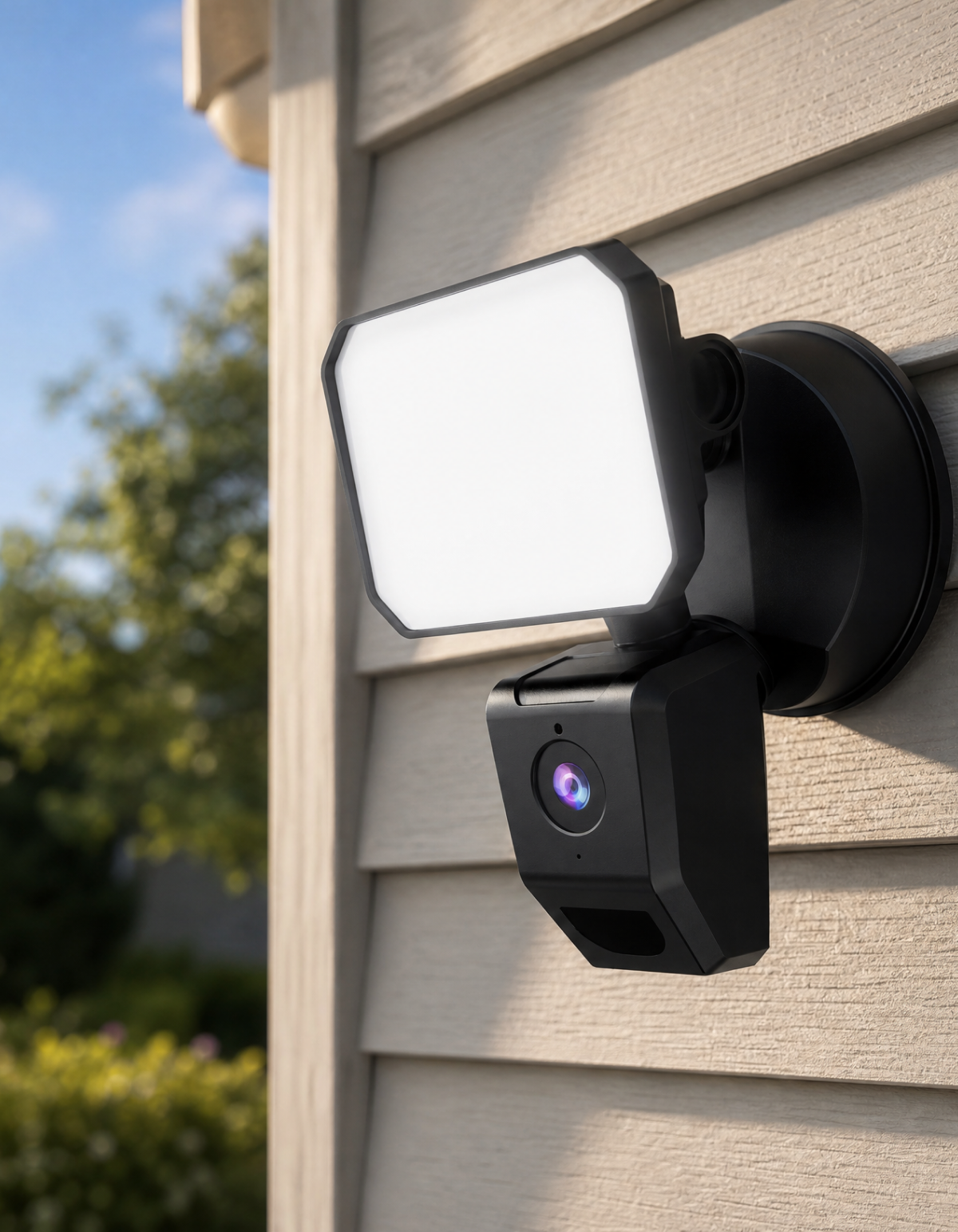 Fortis 1-Head Security Light, Black - Black#Finish_Black