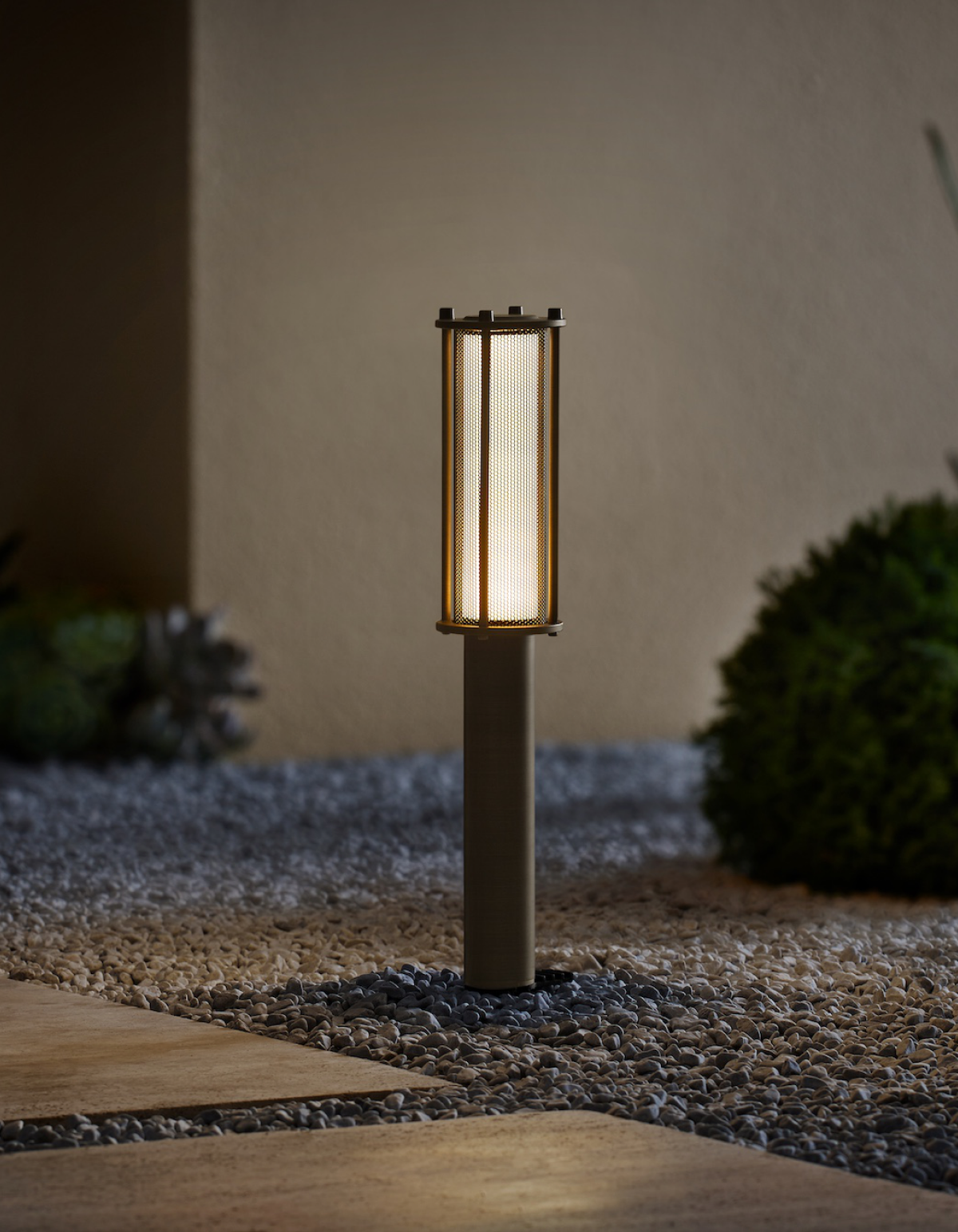EVENING 14.1-in. Bollard – Antique Brass - Antique Brass#Finish_Antique Brass