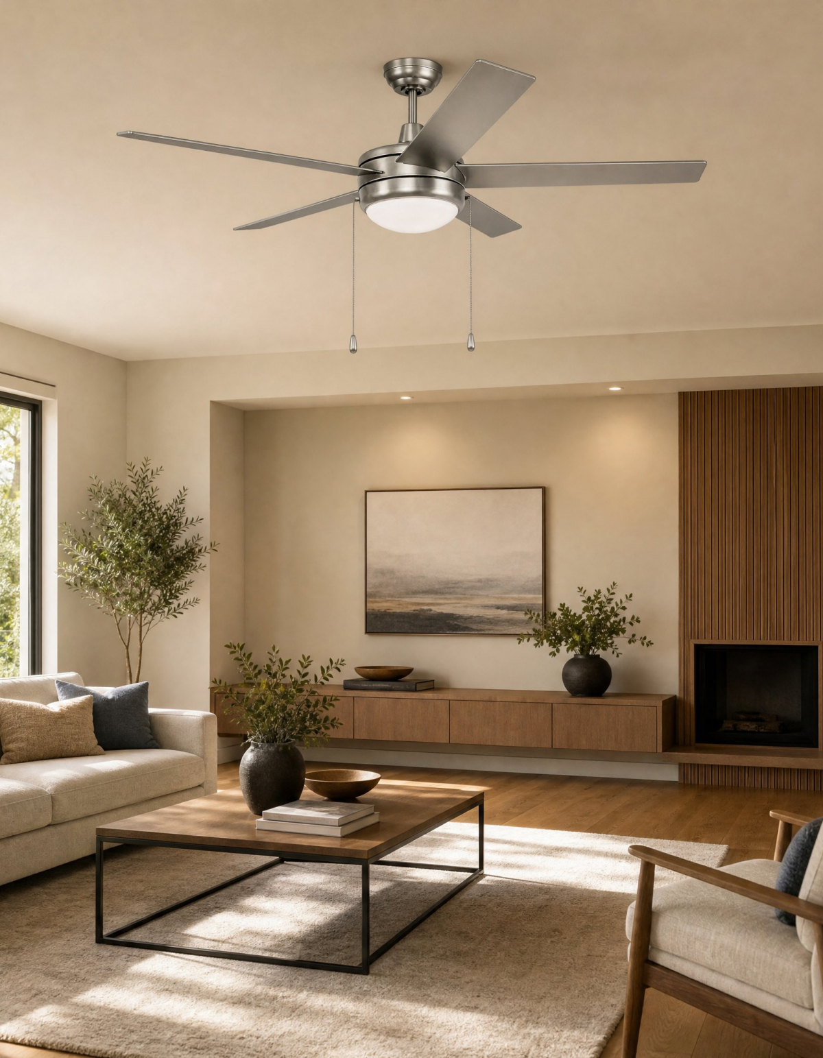 COBIA 52" 5-Blade Cobia Ceiling Fan - Brushed Nickel#Finish_Brushed Nickel
