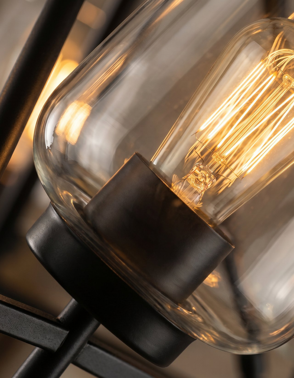 GILA 3-Light Chandelier - Black#Finish_Black