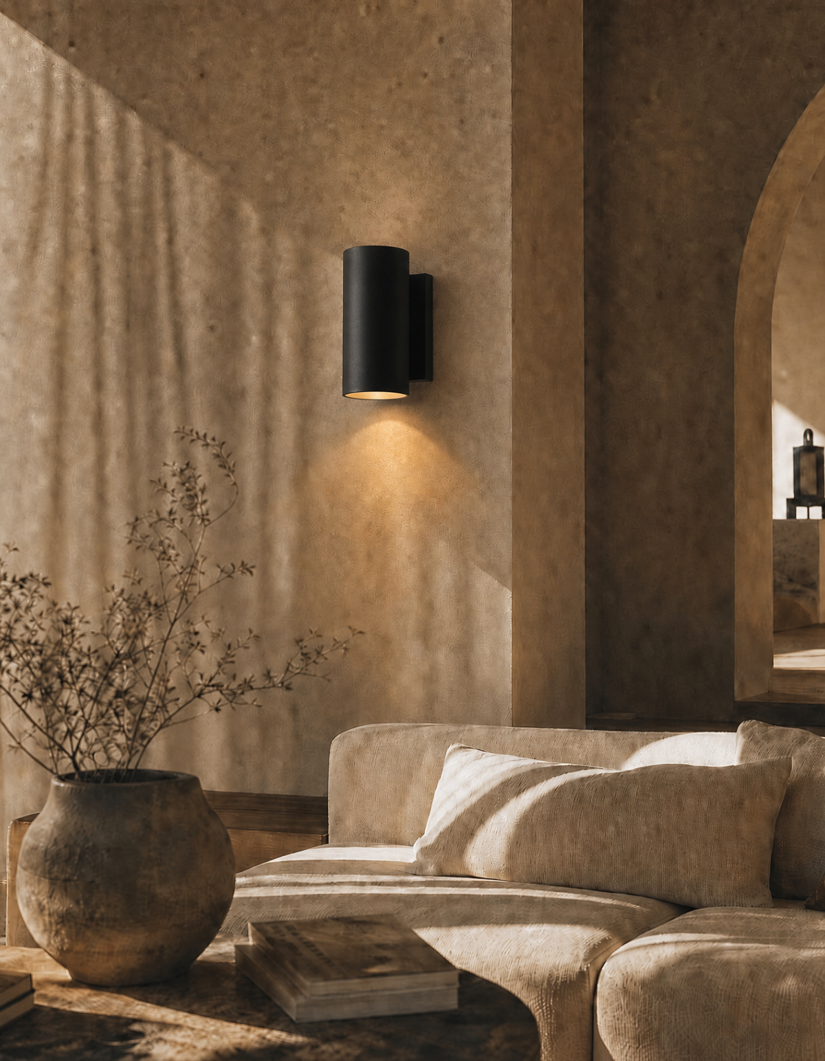 Pioneer 2-Light Up/Down Sconce - PION-WS2-3CCT-BK