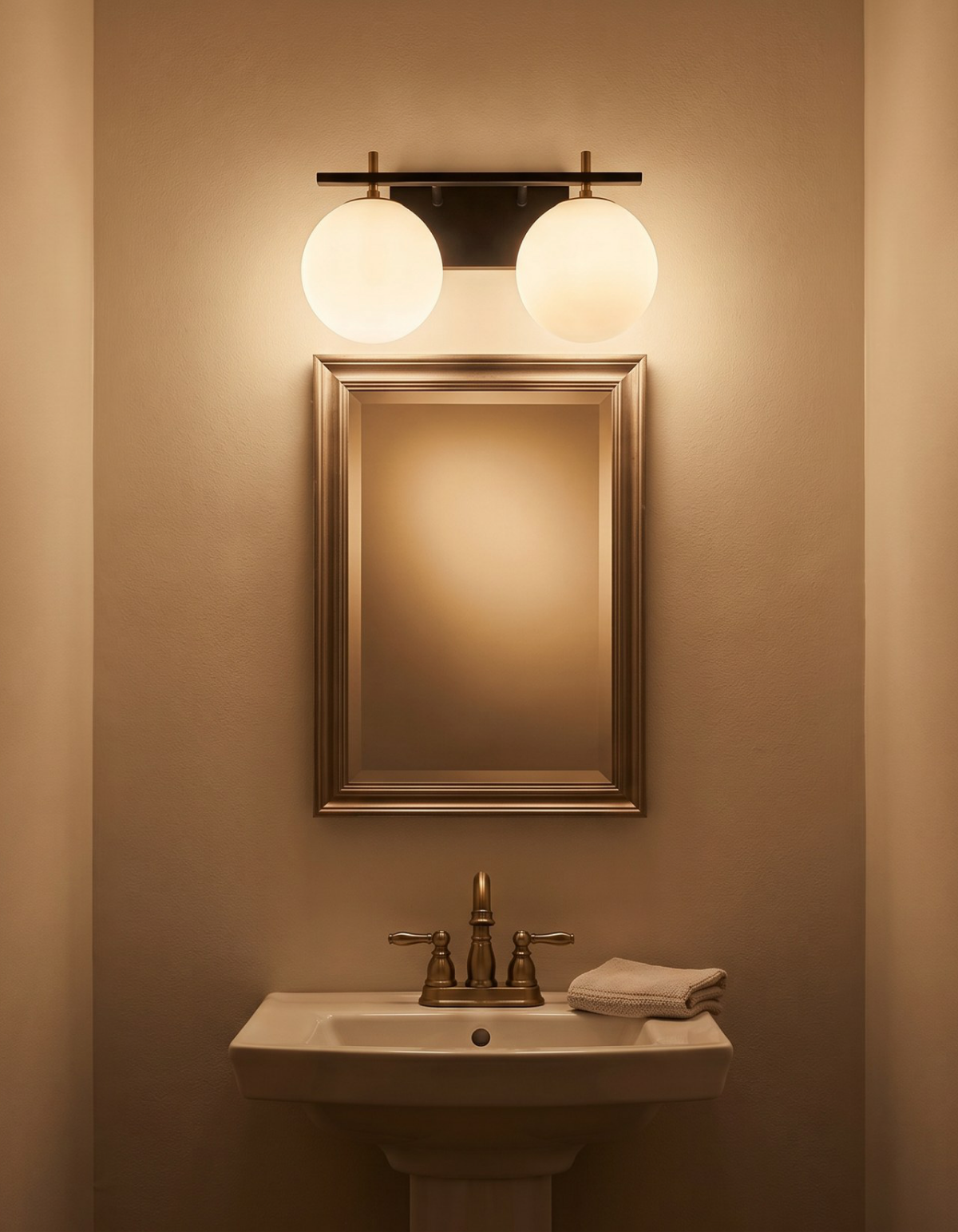Capella 2-Light Vanity Light - CPLA-V2-BKSG