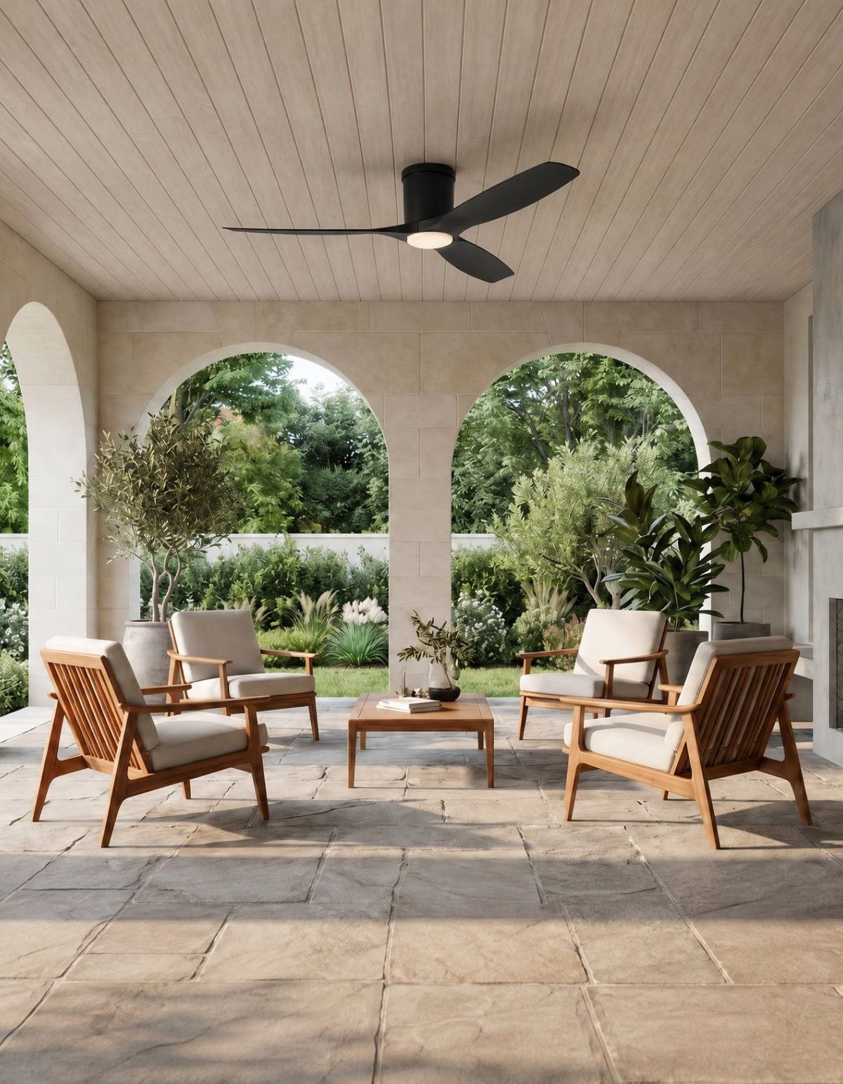 Savannah 42-in. Ceiling Fan - Black#Finish_Black