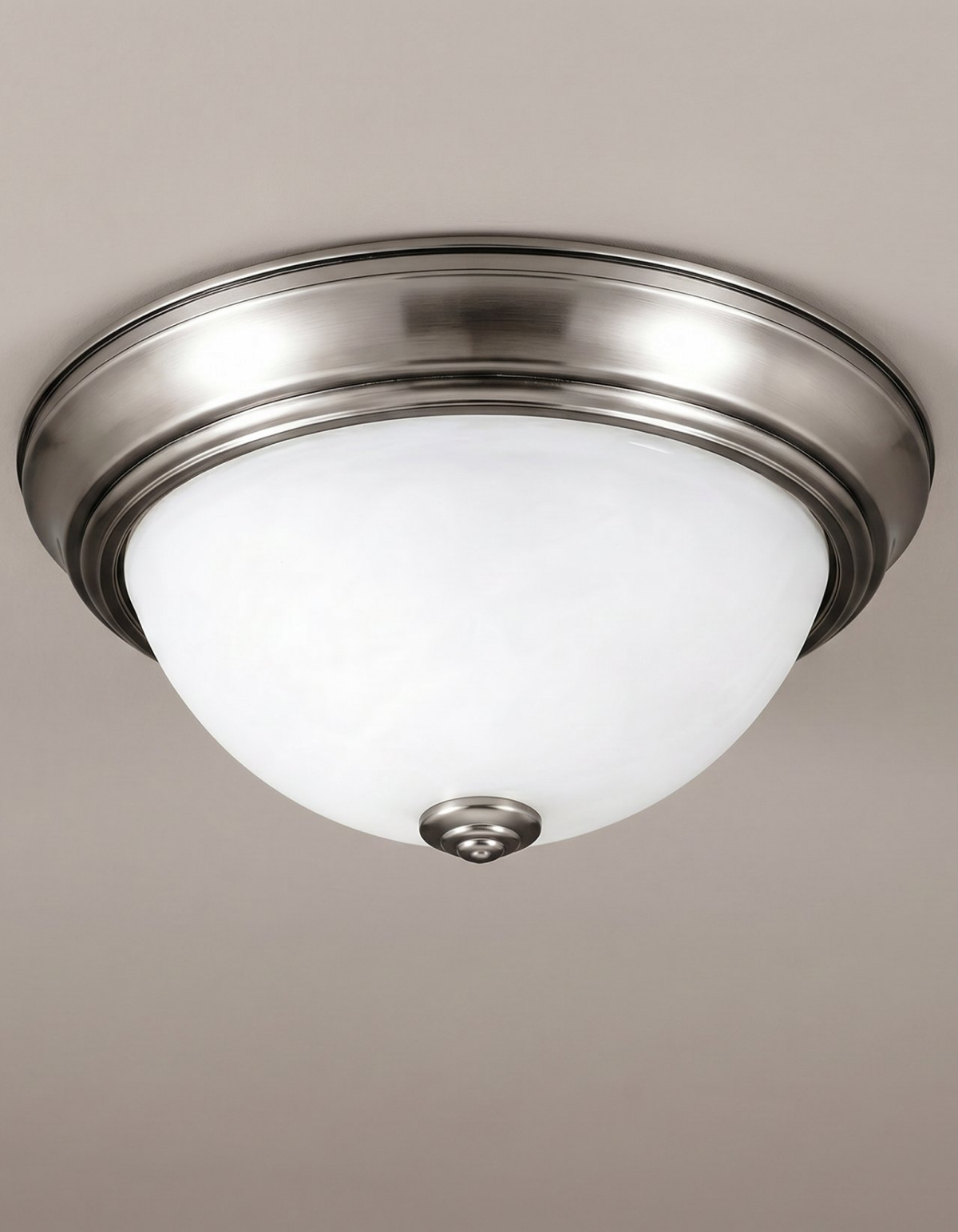 Heritage 13-in. Flush Mount - Brushed Nickel#Finish_Brushed Nickel