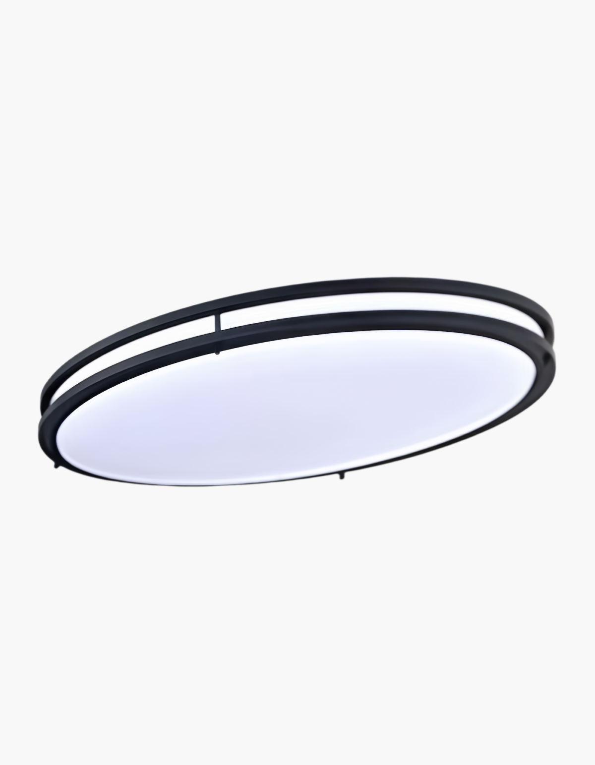 DAWN 24" double ring flush mount - Black#Finish_Black
