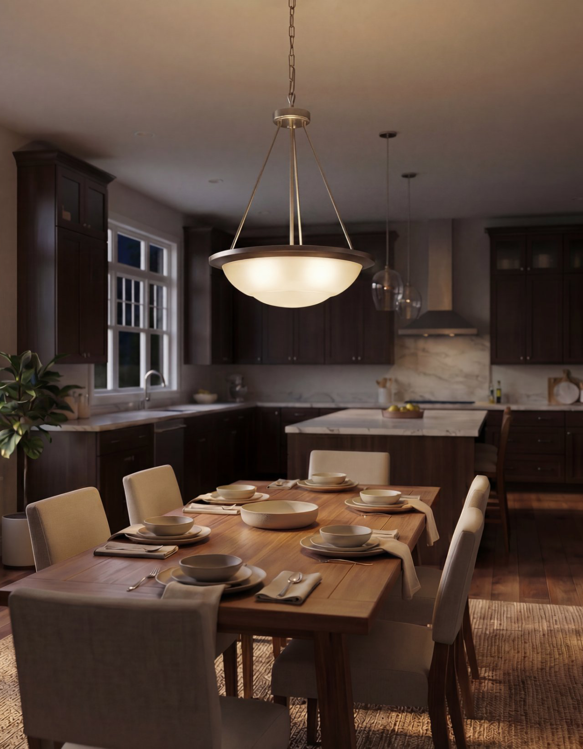LIMA 3-Light Pendant - Brushed Nickel#Finish_Brushed Nickel
