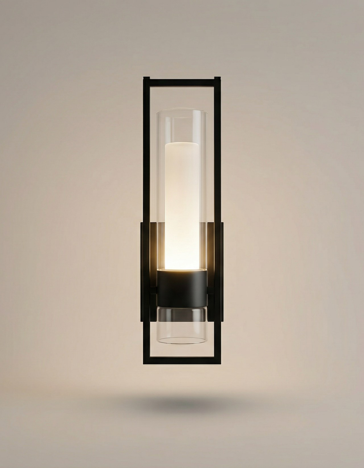 Brookline 1-Side Light Wall Sconce, Black with Clear Glass Shade - Black#Finish_Black