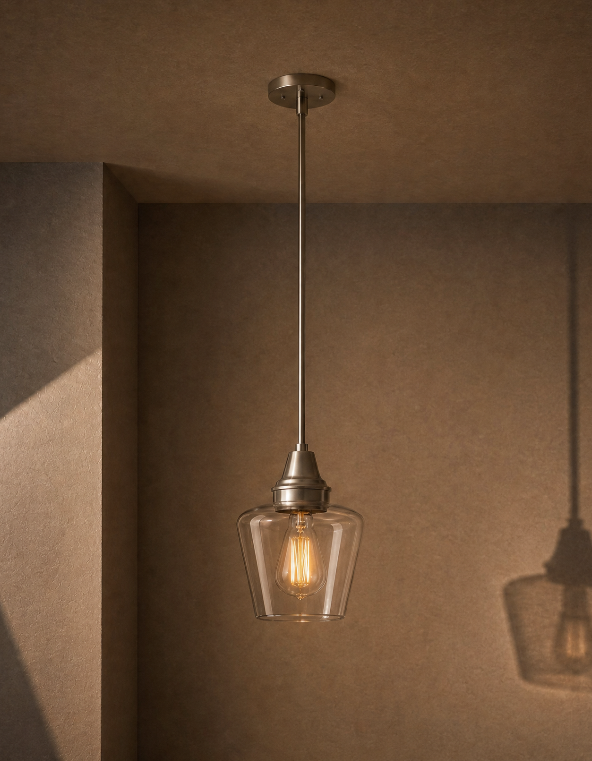 GILA 1-Light Pendant - Brushed Nickel#Finish_Brushed Nickel