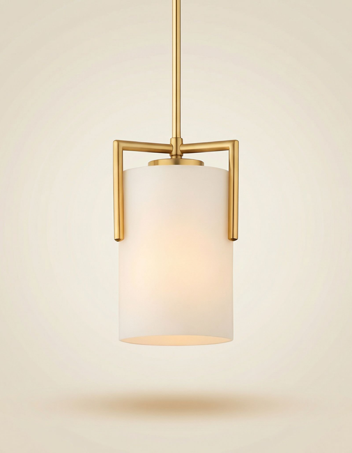 Bella Single Pendant - Satin Gold#Finish_Satin Gold
