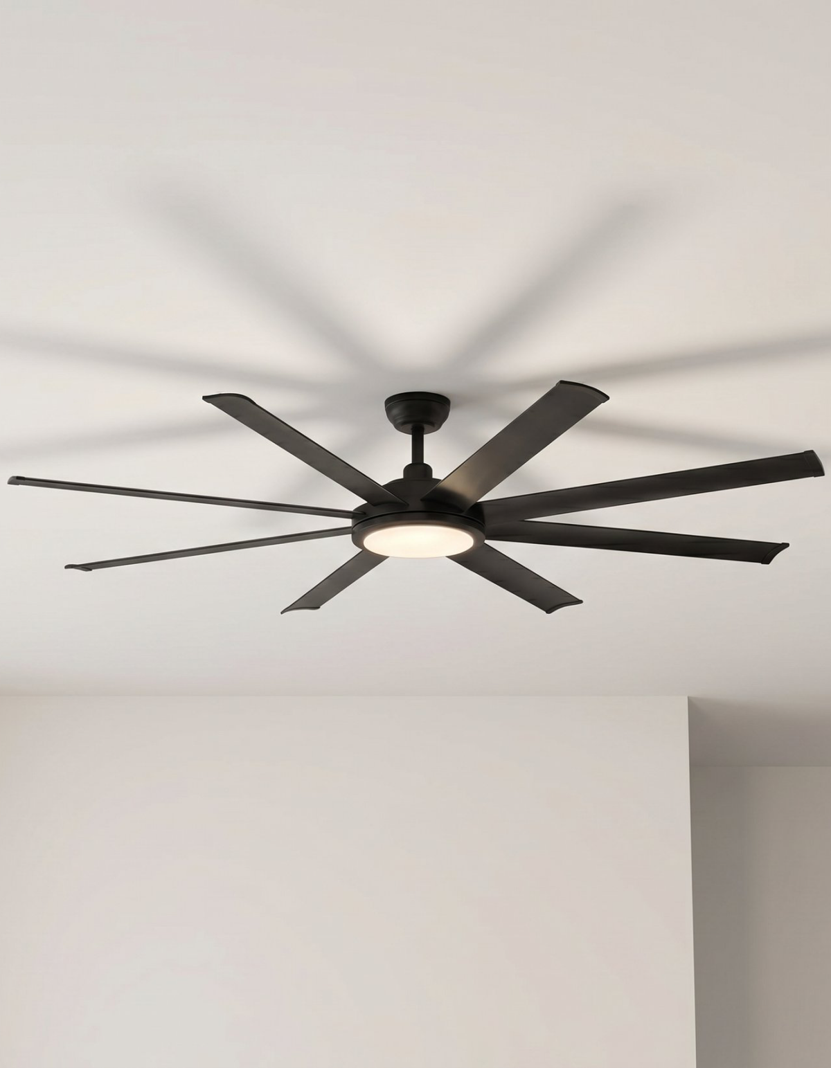 Valiant 72-in. Ceiling Fan - VAL-72-MBK-MBK-MTR