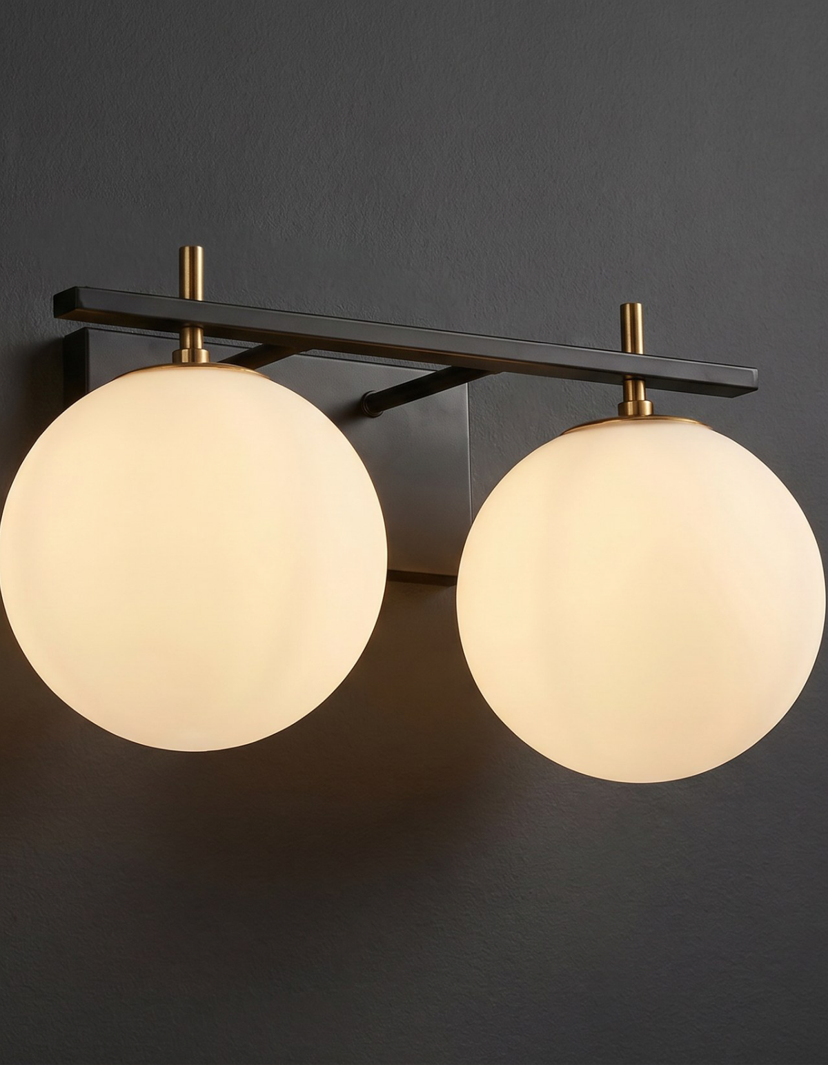 Capella 2-Light Vanity Light - CPLA-V2-BKSG