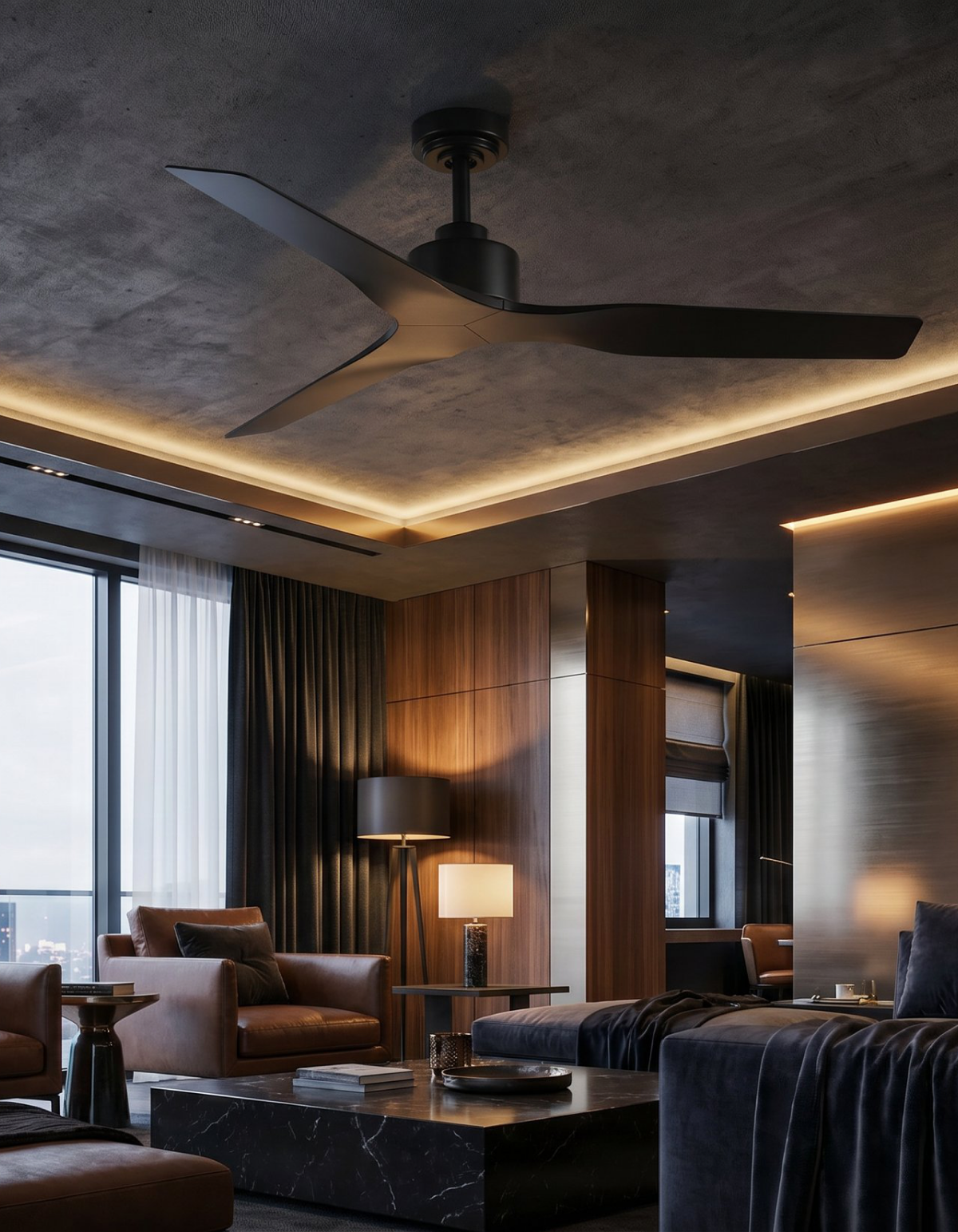 Skylark 52-in. Ceiling Fan - Black#Finish_Black