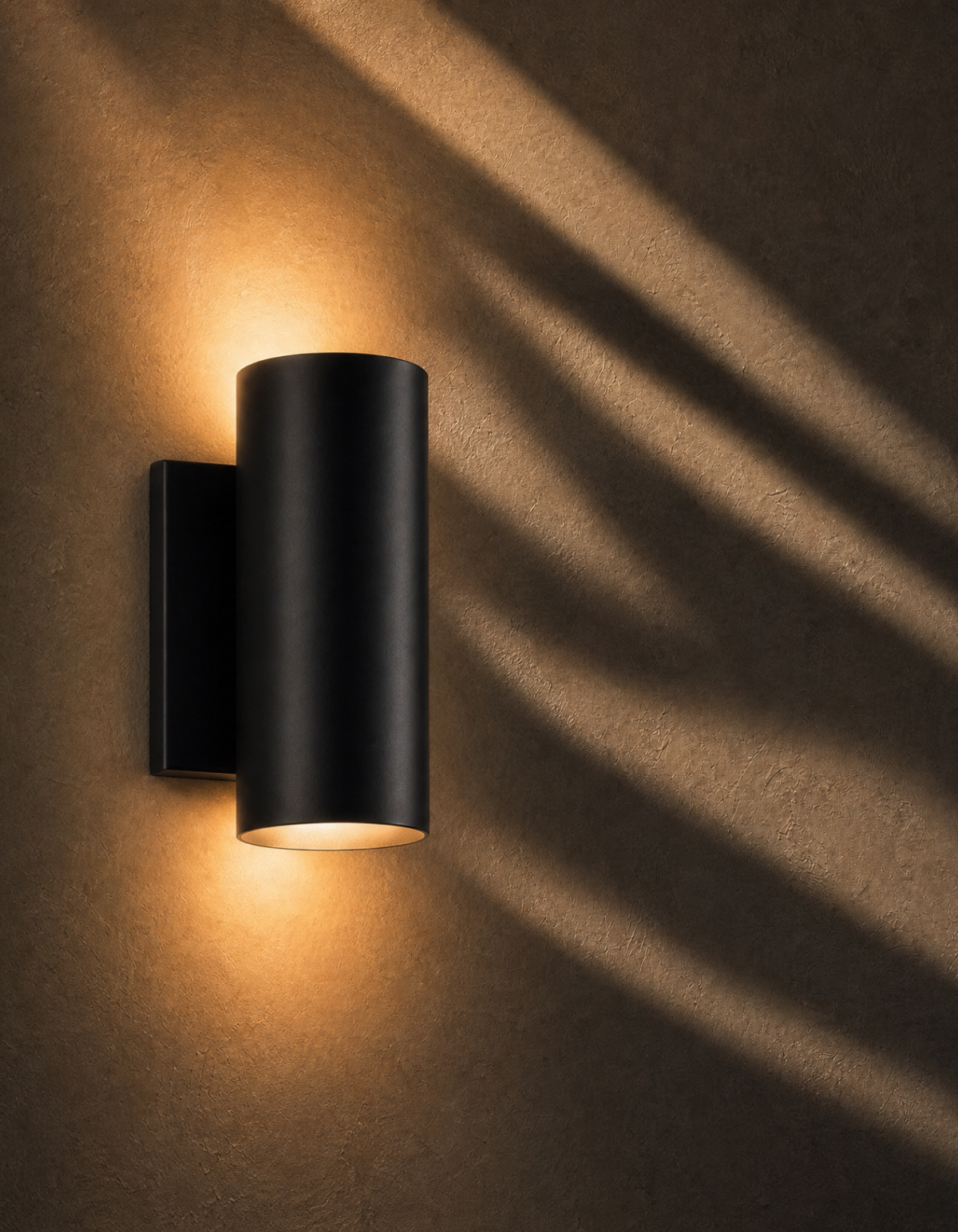 PIONEER 1-Light Outdoor Up/Down Wall Sconce - Black#Finish_Black