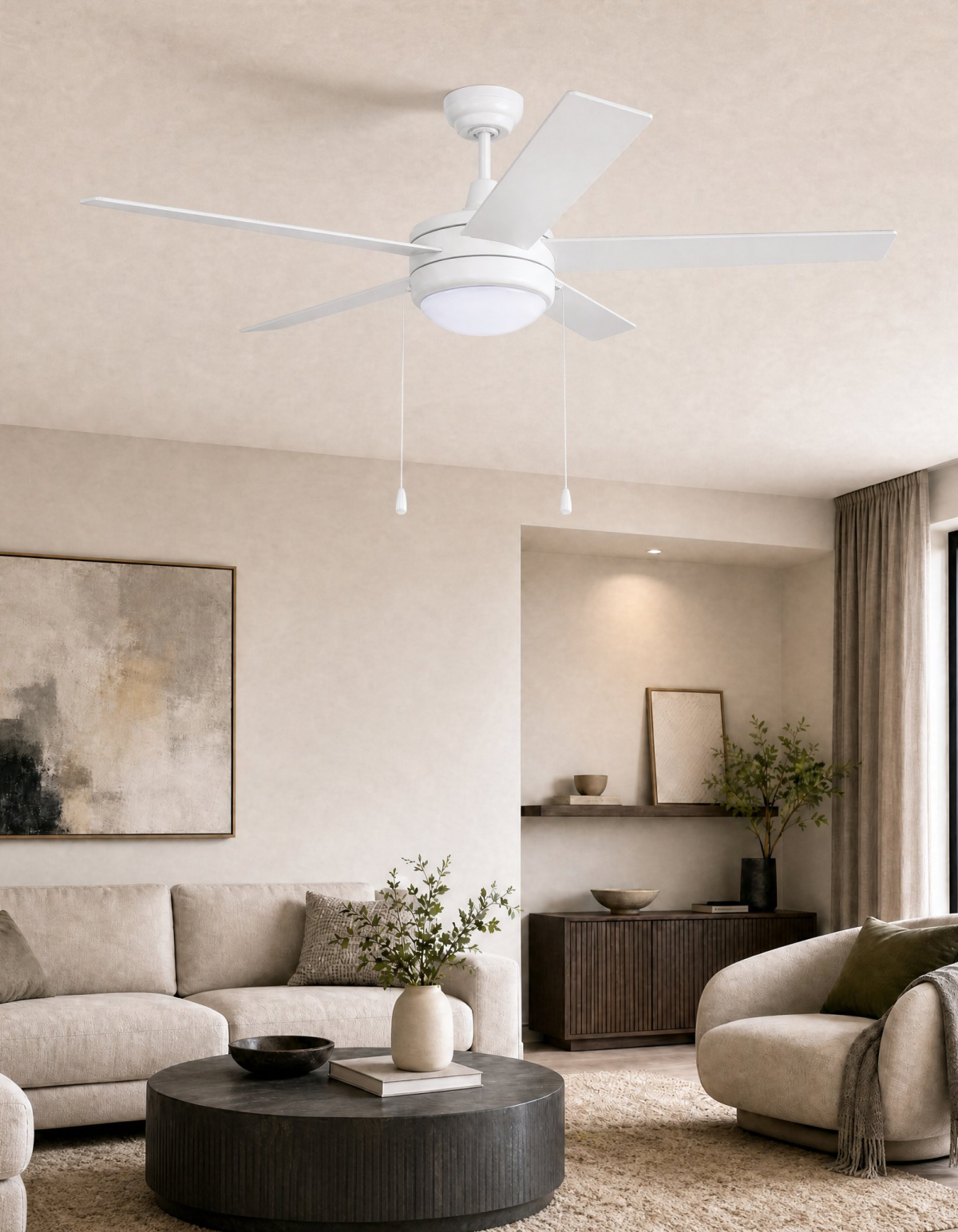 COBIA 52" 5-Blade Cobia Ceiling Fan - Matte White#Finish_Matte White
