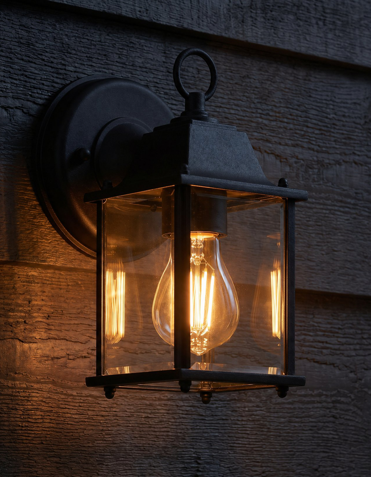 Silo 1-Light Lantern - SILO-L1-BK