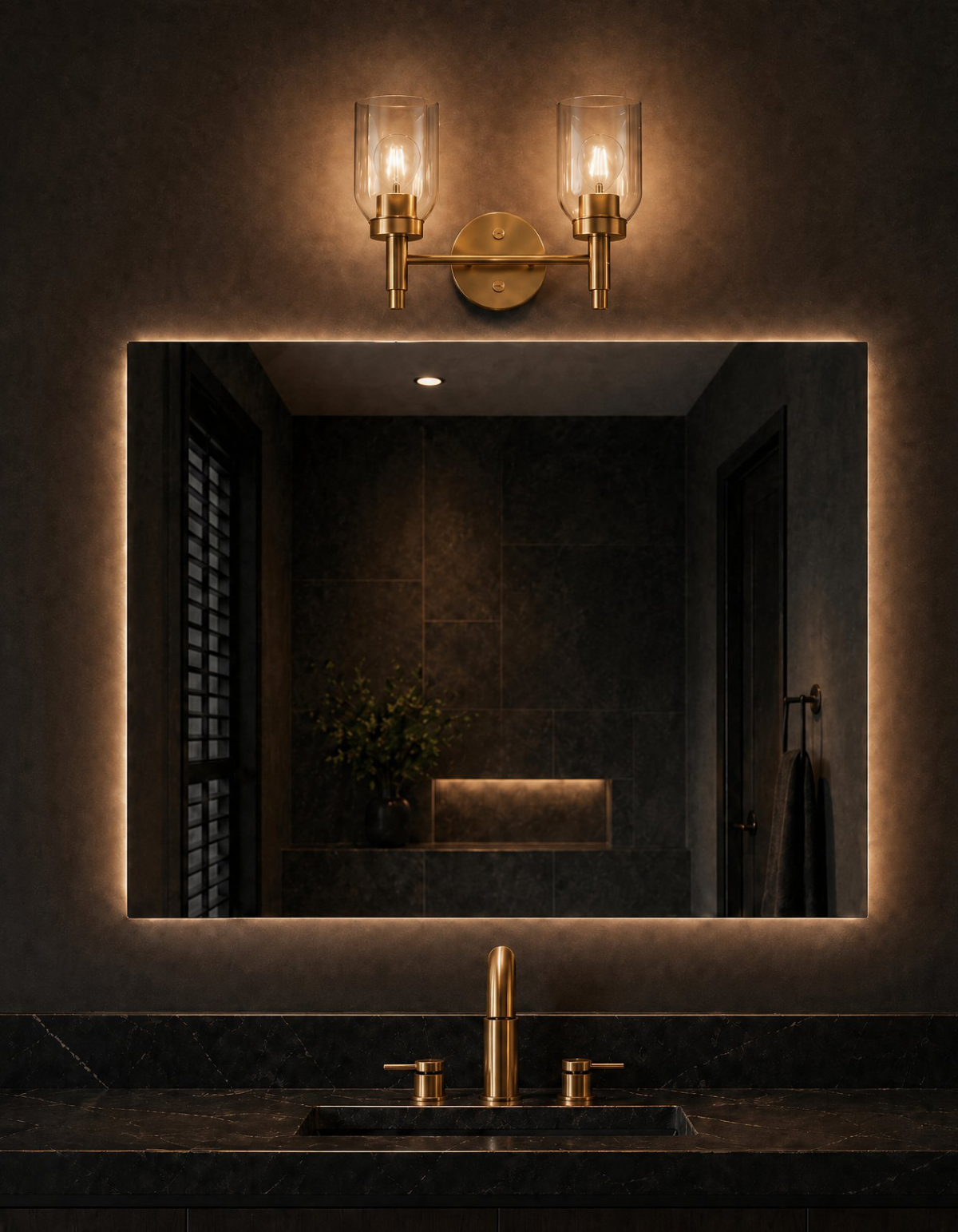 Kindle 2-Light Vanity Light - Satin Gold#Finish_Satin Gold