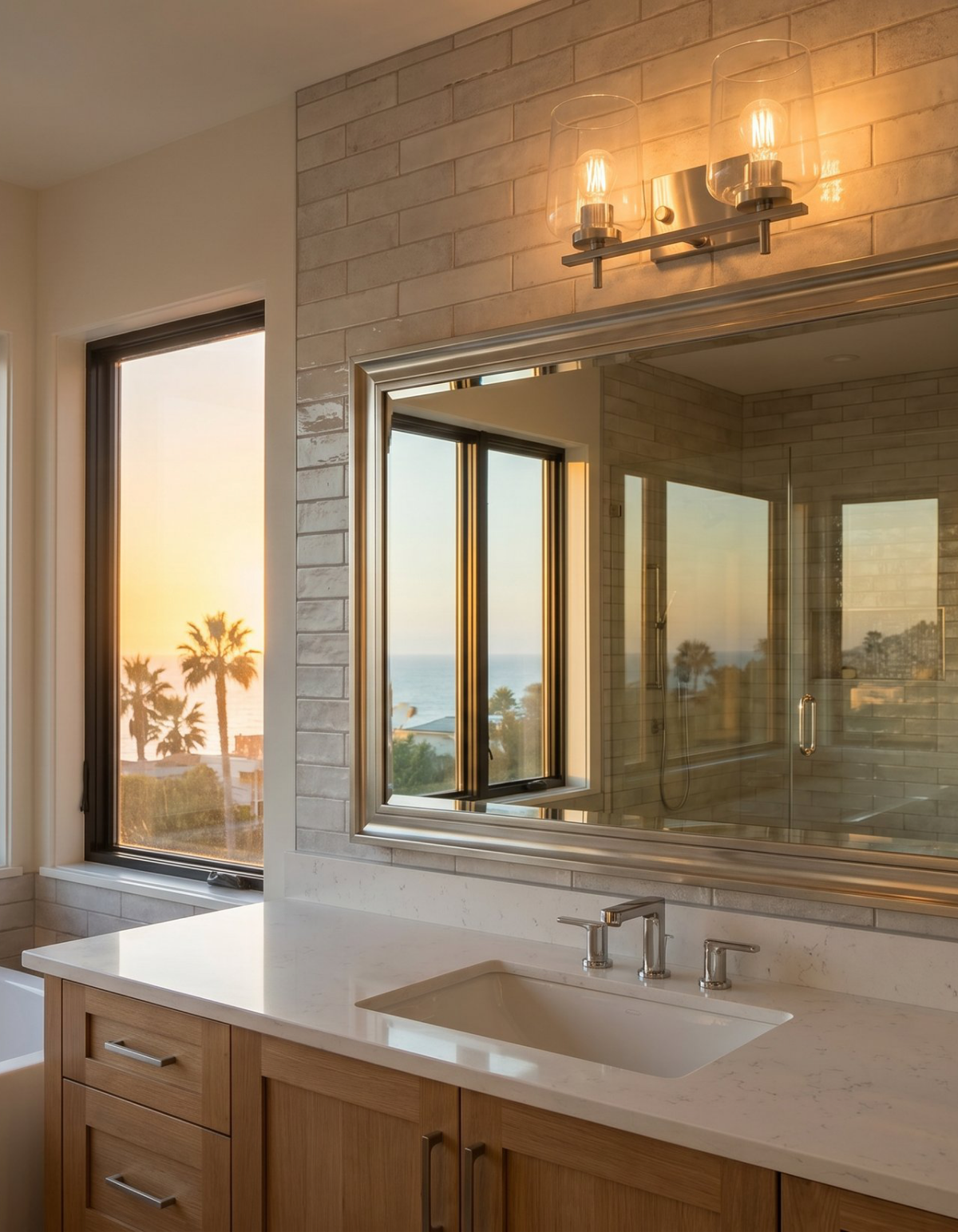 GILA 2-Light Vanity - Brushed Nickel#Finish_Brushed Nickel