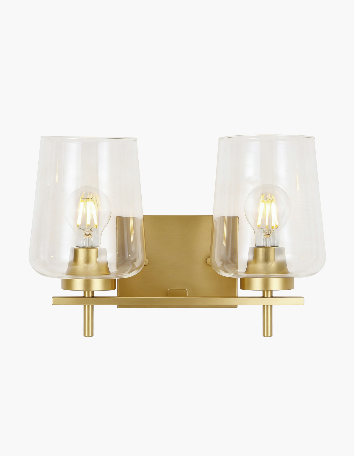 GILA 2-Light Vanity - Satin Gold#Finish_Satin Gold