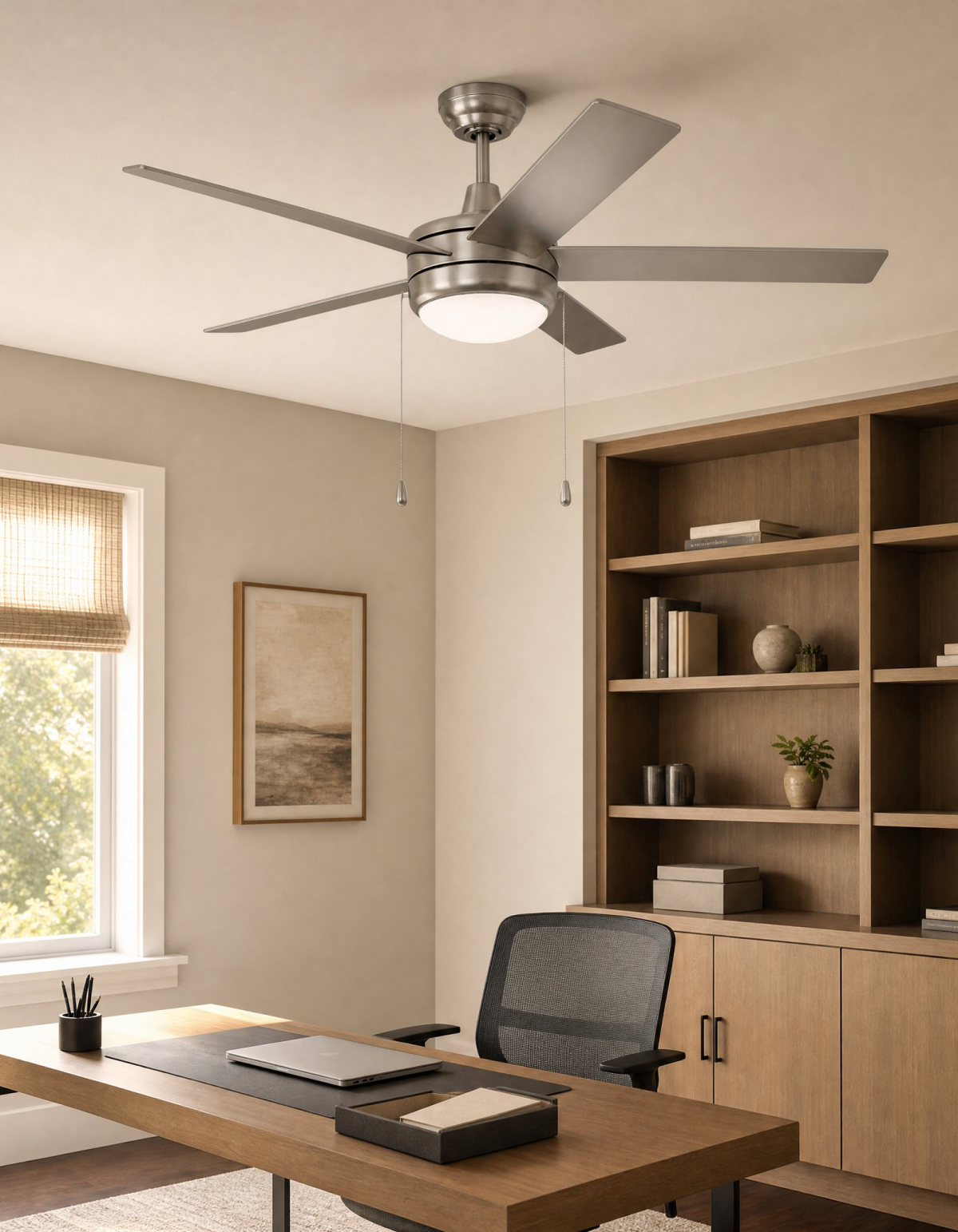 COBIA 52" 5-Blade Cobia Ceiling Fan - Brushed Nickel#Finish_Brushed Nickel