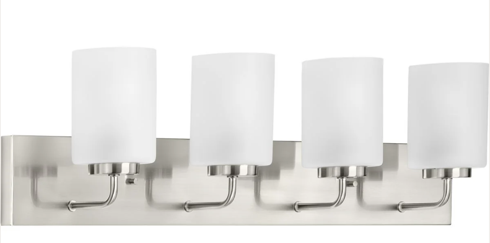 ALDEN 4-Light Vanity with Etched Glass Shade