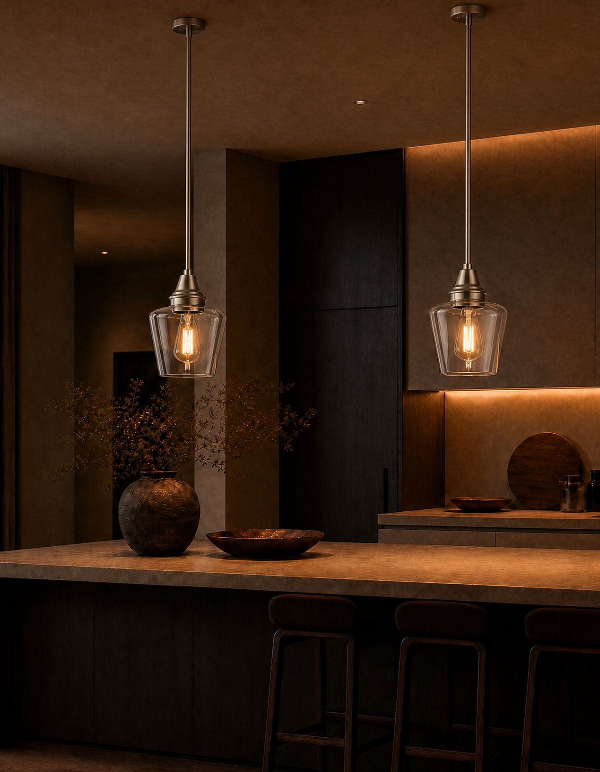 GILA 1-Light Pendant - Brushed Nickel#Finish_Brushed Nickel