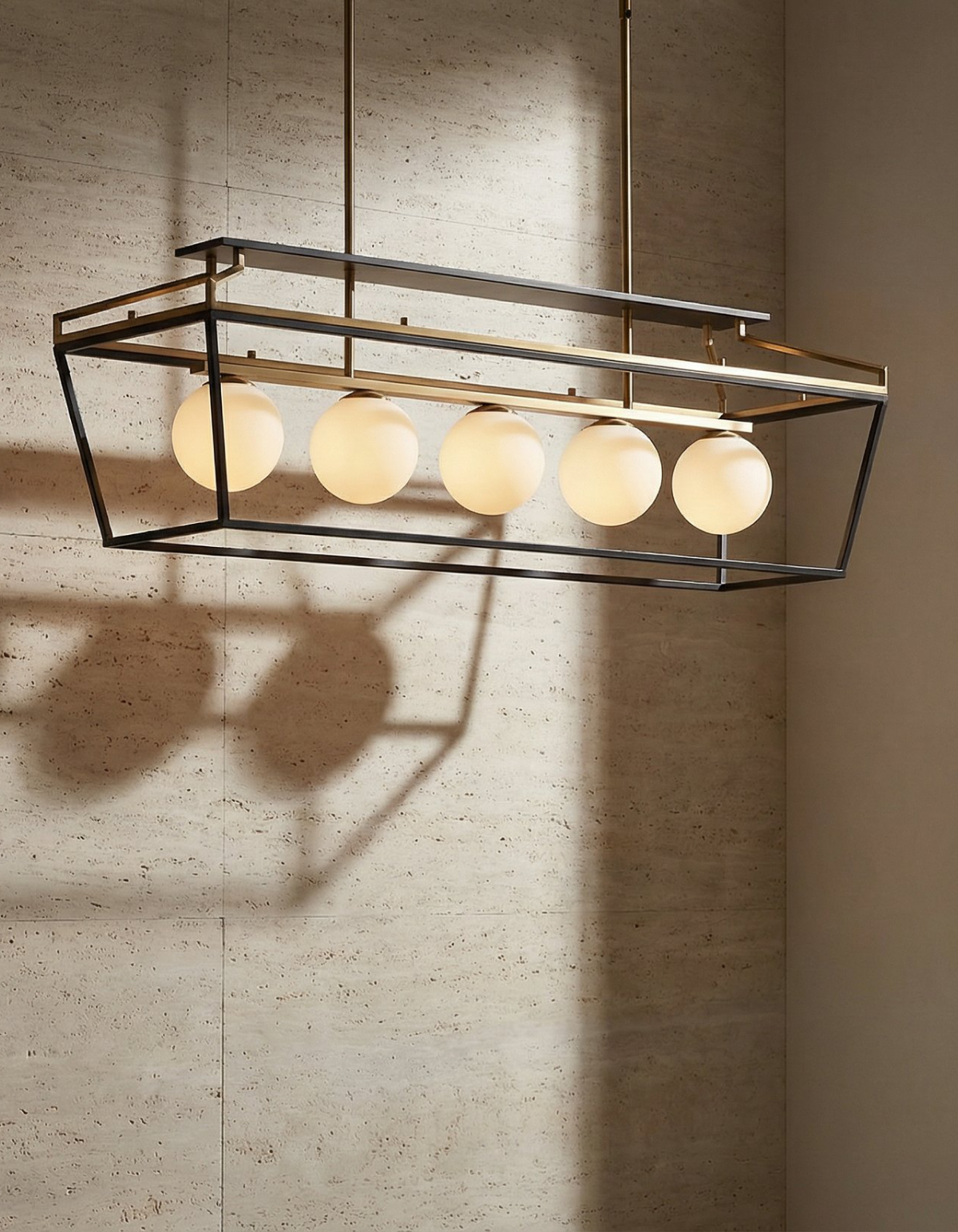 Sorelle 5-Light Linear Chandelier - SORL-LC5-SGBK