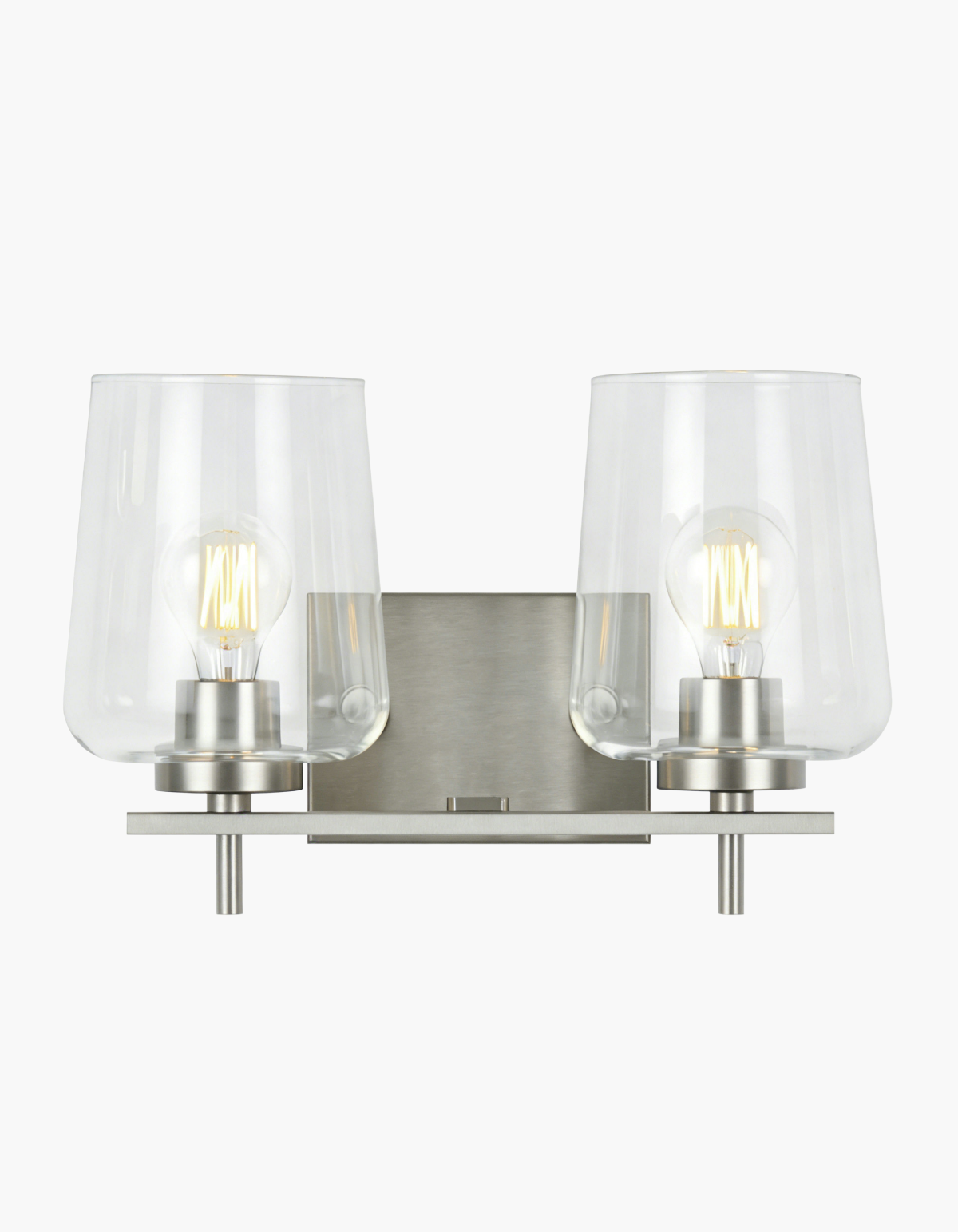 GILA 2-Light Vanity - Brushed Nickel#Finish_Brushed Nickel