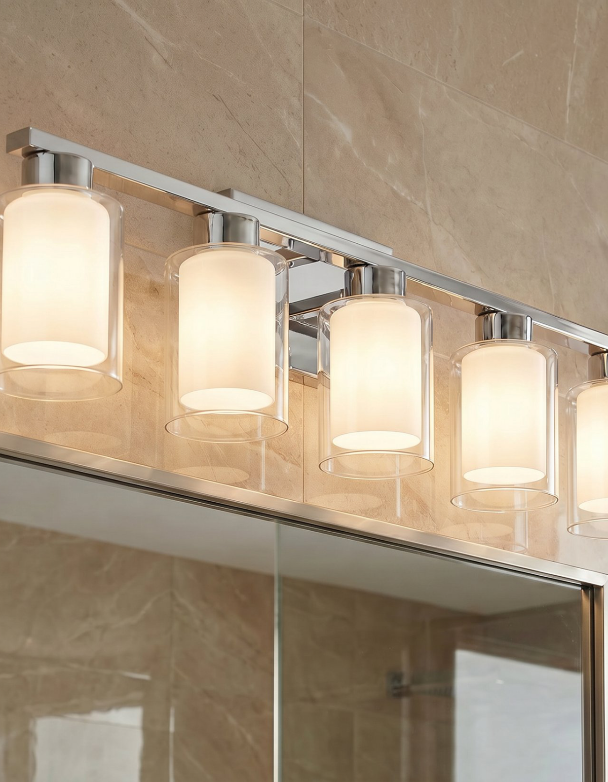 Zina 5-Light Vanity - ZINA-V5-BN