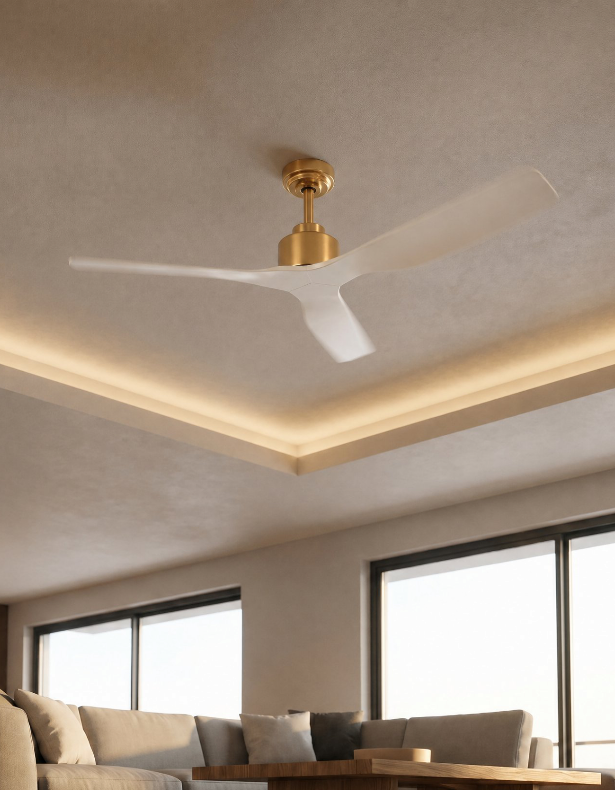 Skylark 52-in. Ceiling Fan - Copper & White#Finish_Copper & White