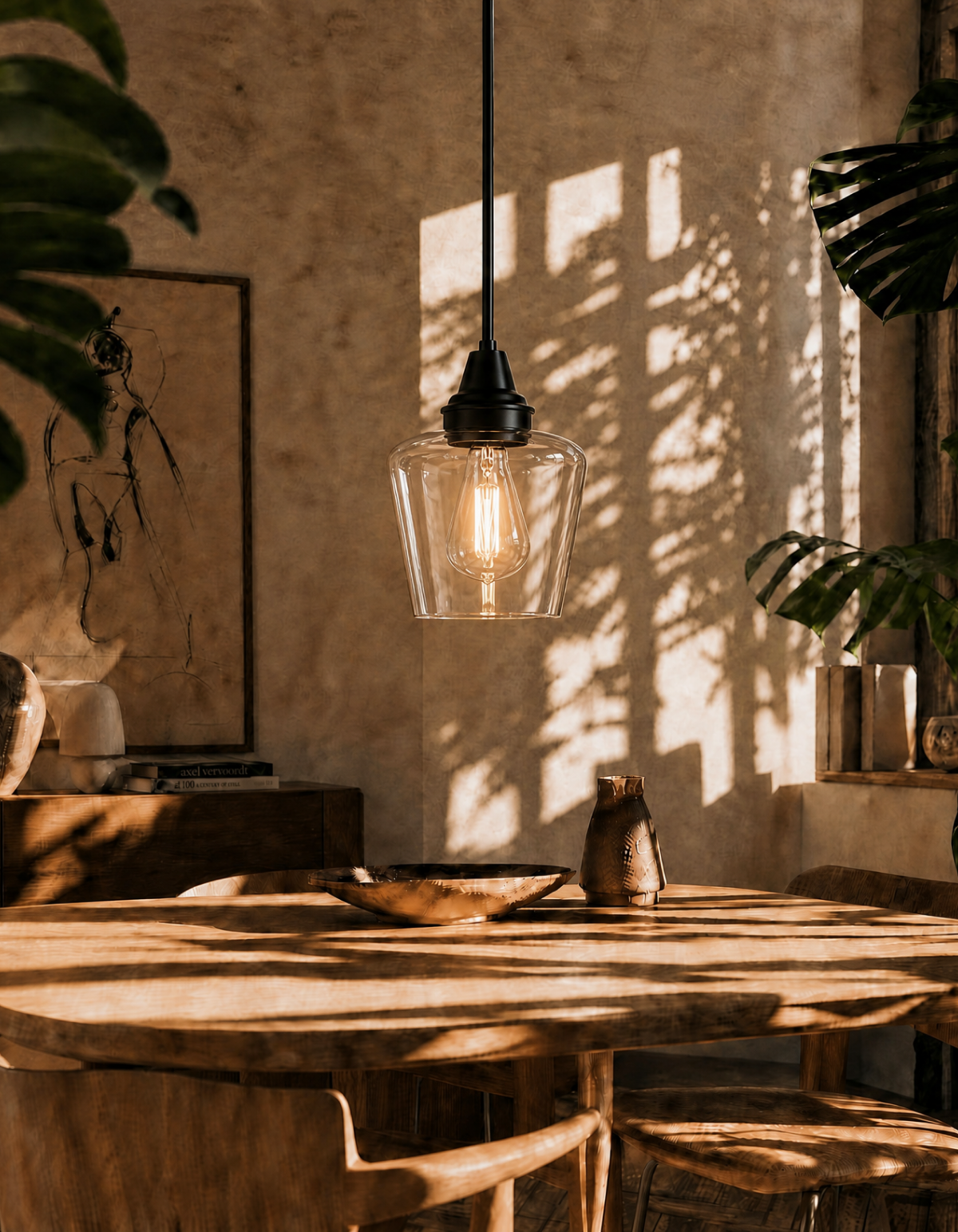 GILA 1-Light Pendant - Black#Finish_Black