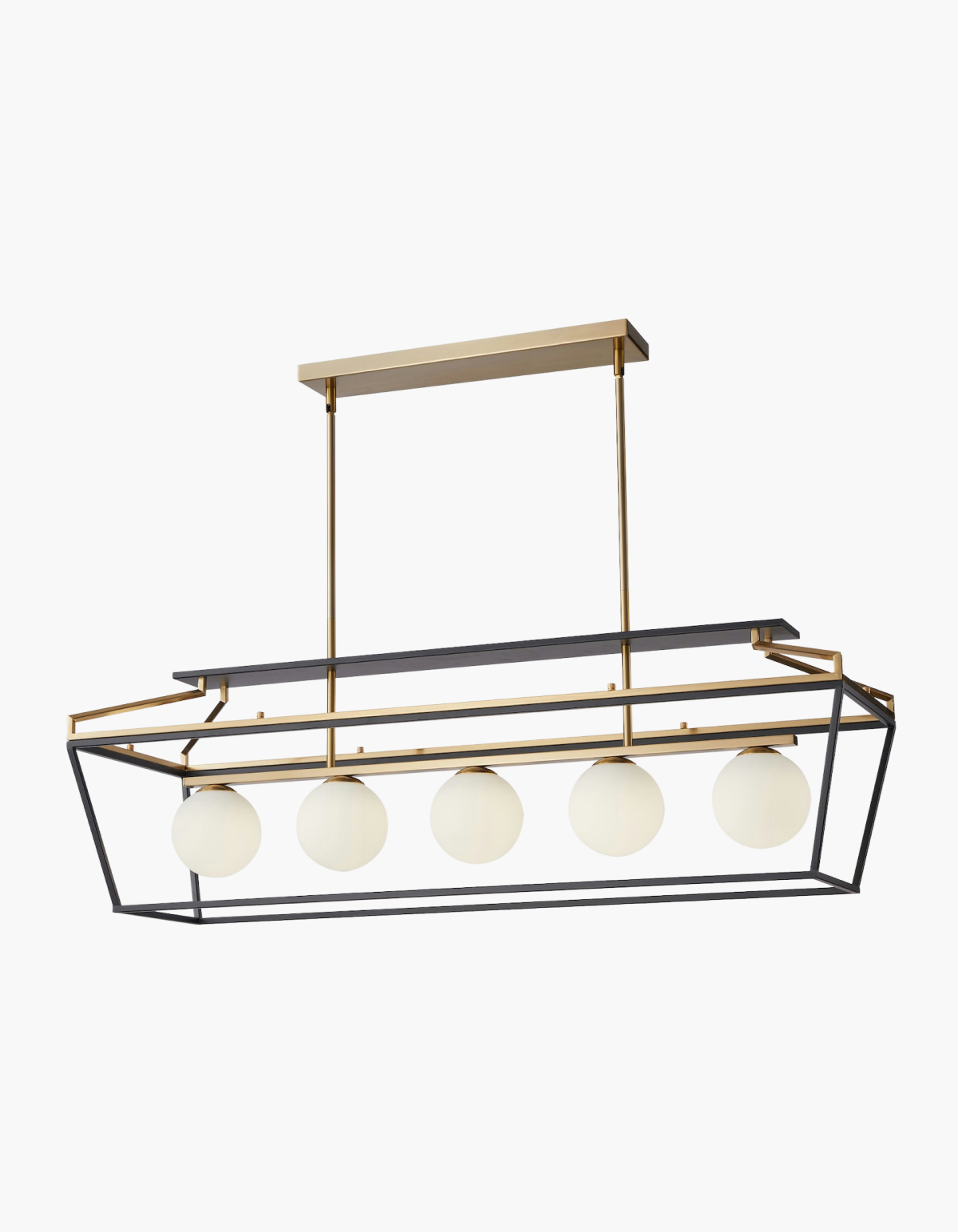 Sorelle 5-Light Linear Chandelier - SORL-LC5-SGBK