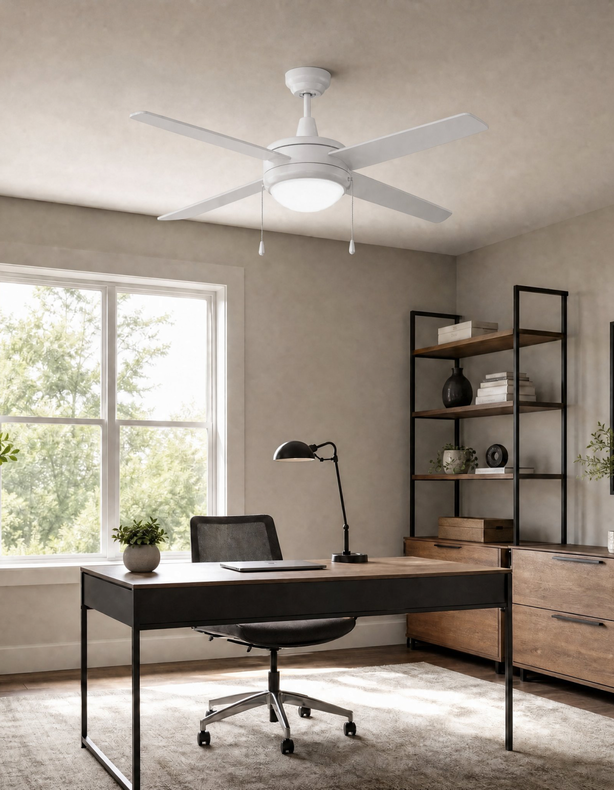 COBIA 52" 4-Blade Cobia Ceiling Fan - Matte White#Finish_Matte White