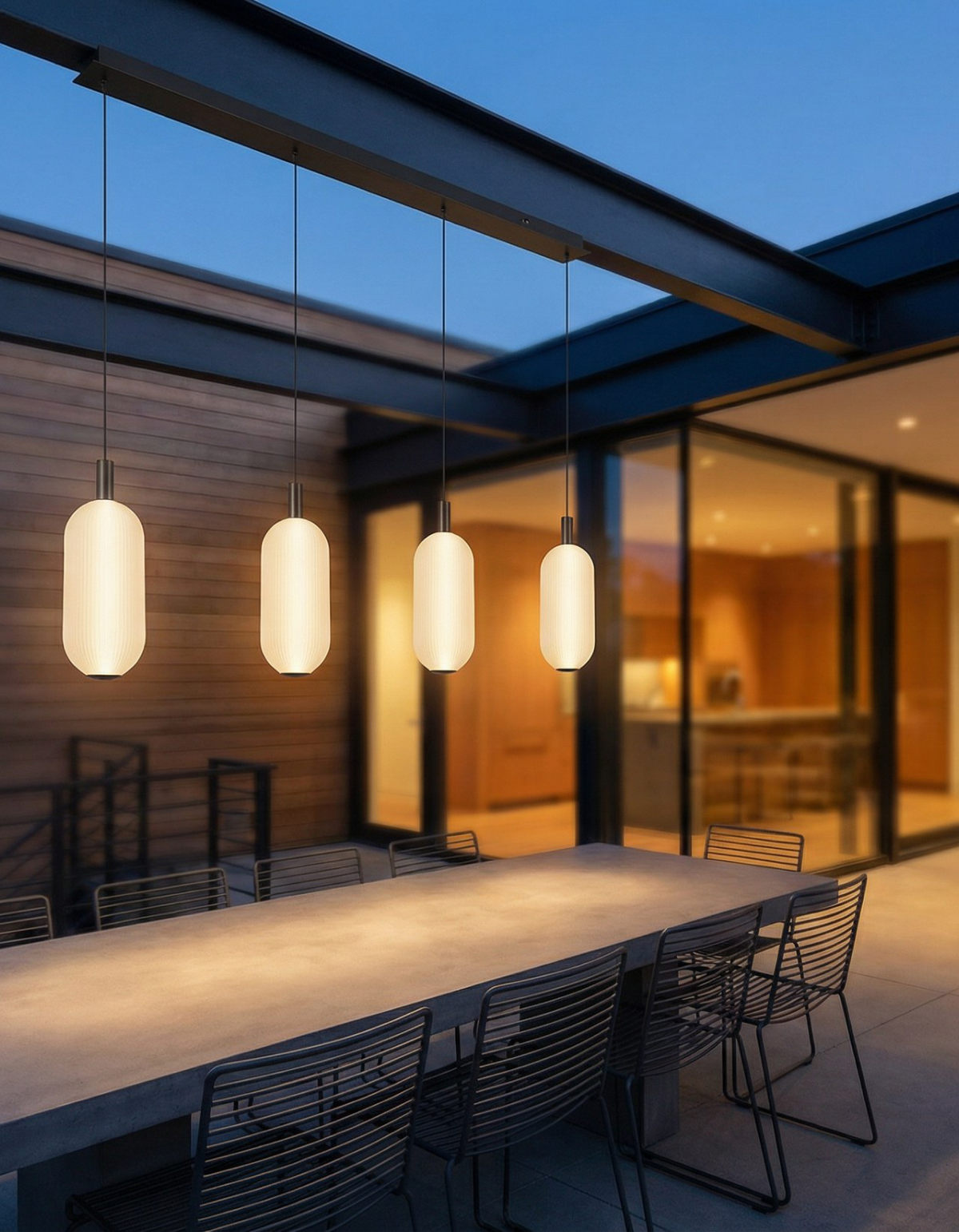 ELION 4-Light Pendant – Anodized Black Coffee