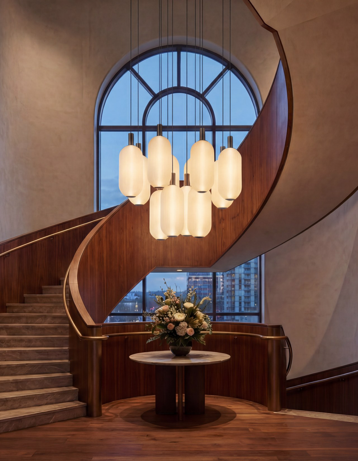 ELION 12-Light Pendant System – Anodized Black Coffee